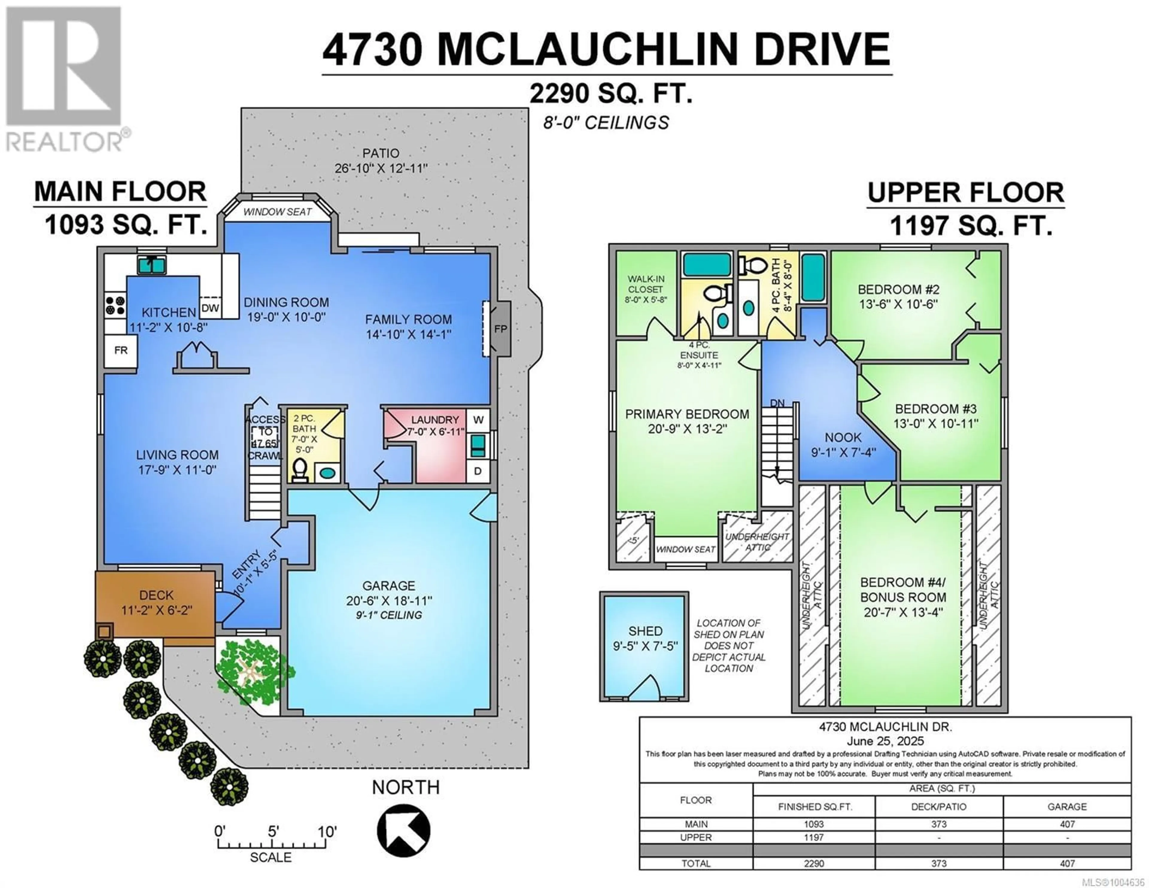 Floor plan for 4730 MCLAUCHLIN PLACE, Courtenay British Columbia V9N4B7