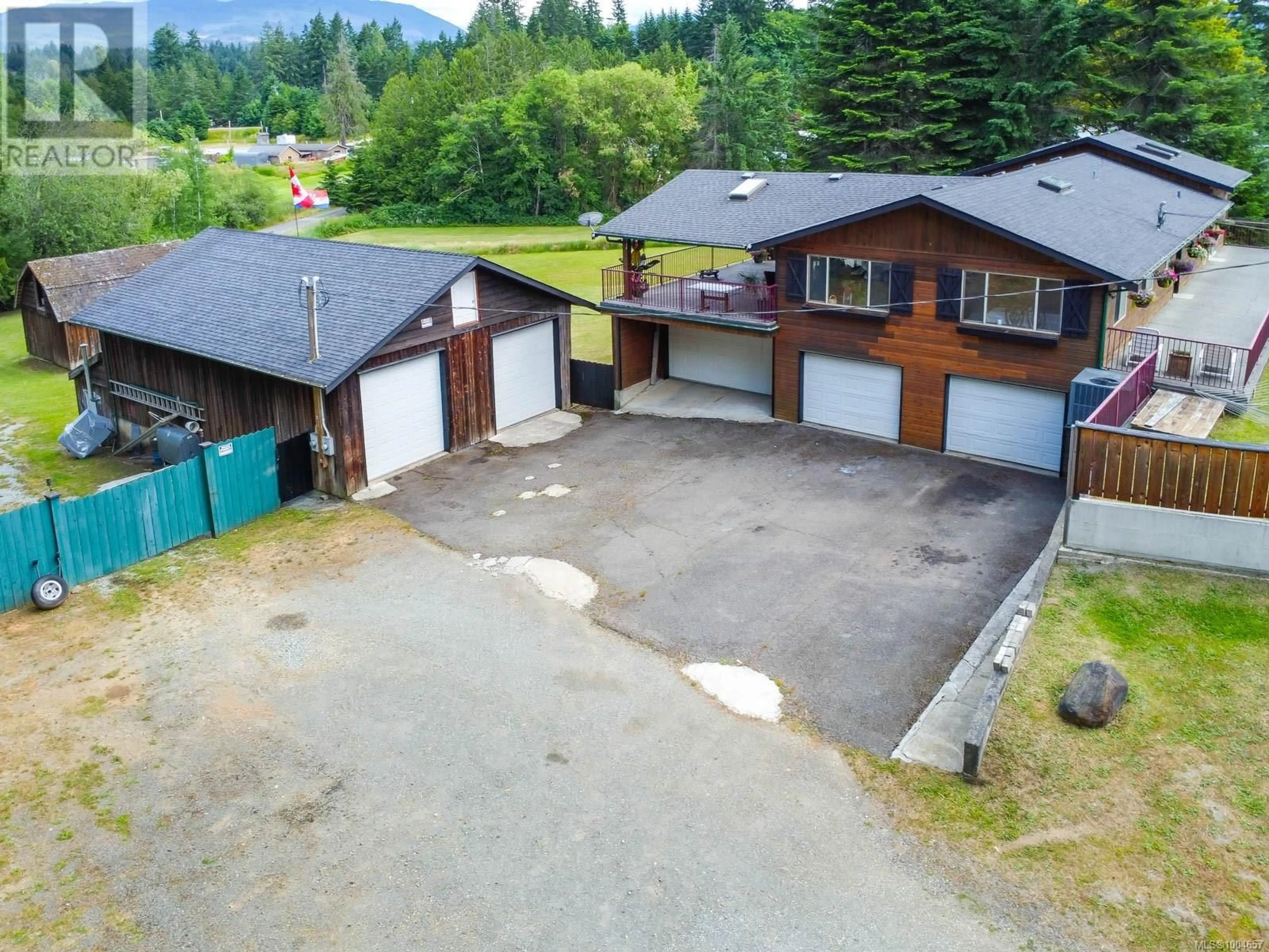 A pic from outside/outdoor area/front of a property/back of a property/a pic from drone, street for 5090 ARDEN ROAD, Port Alberni British Columbia V9Y8R5