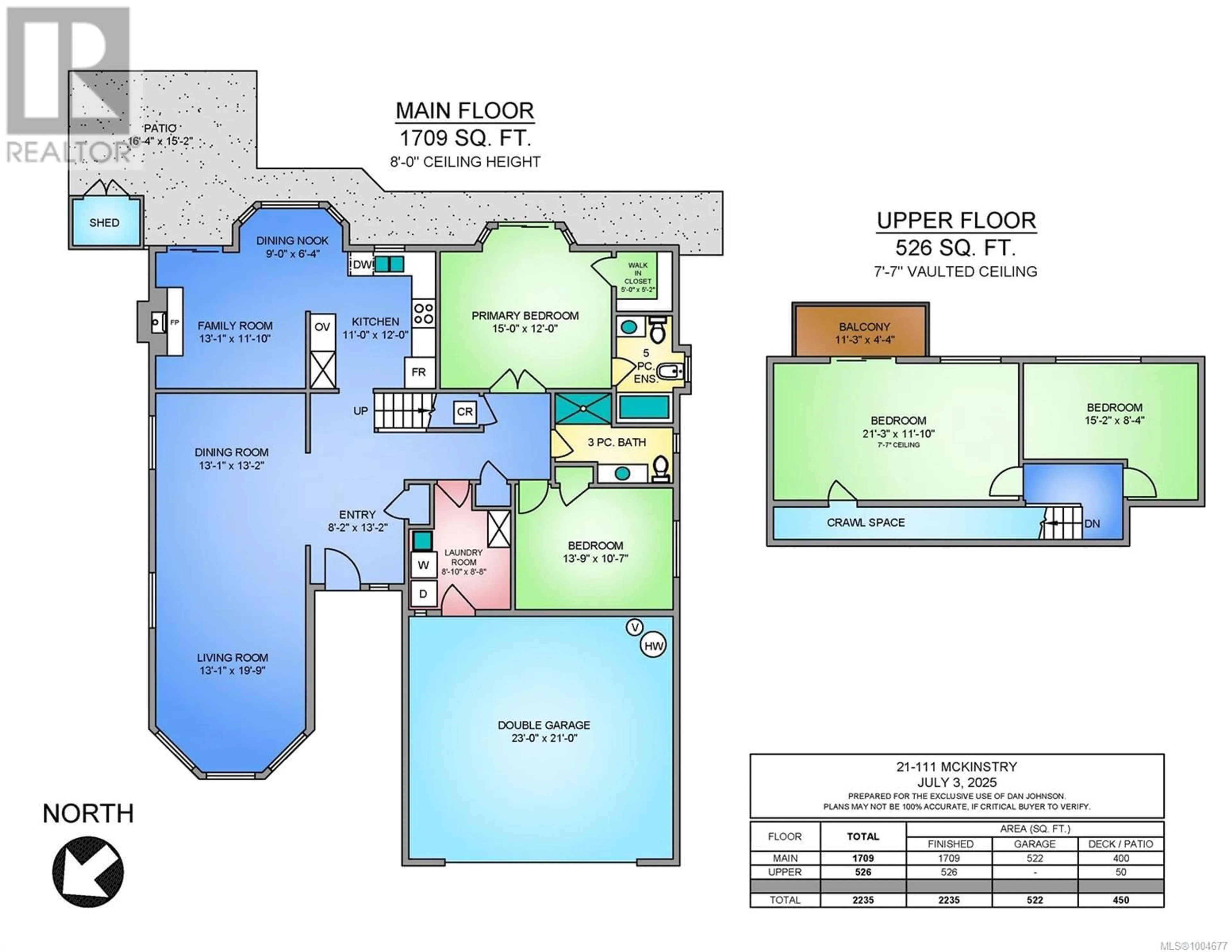 Floor plan for 21 - 111 MCKINSTRY ROAD, Duncan British Columbia V9L5E4