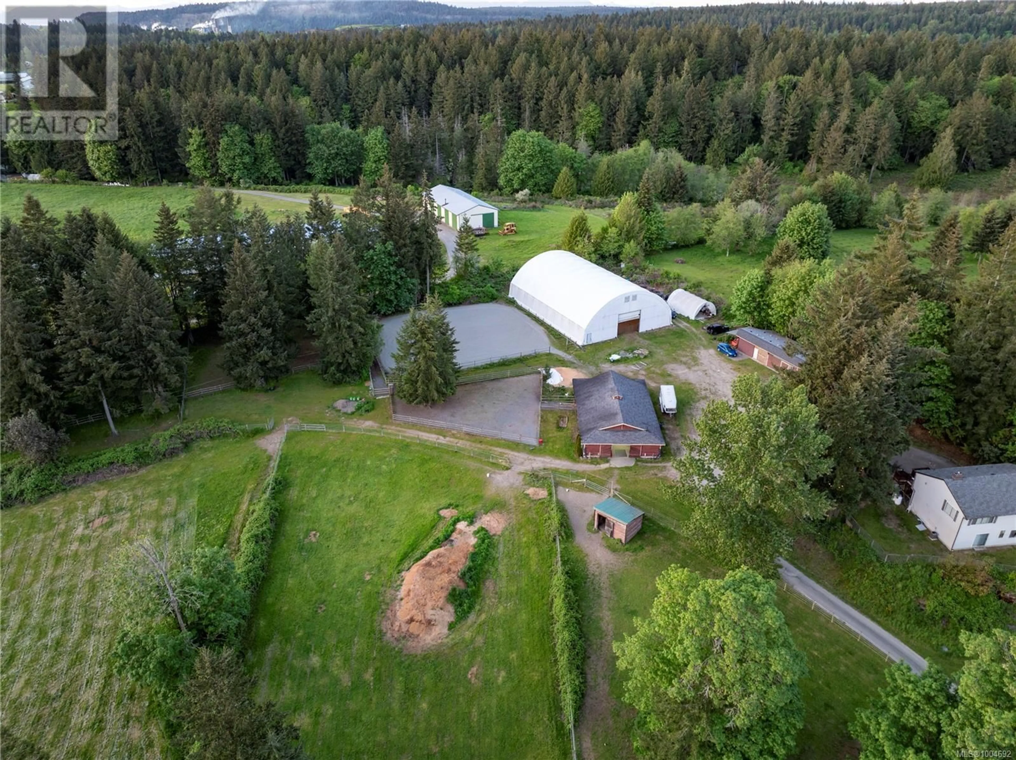 A pic from outside/outdoor area/front of a property/back of a property/a pic from drone, forest/trees view for 2120 HUDDINGTON ROAD, Nanaimo British Columbia V9X1M1