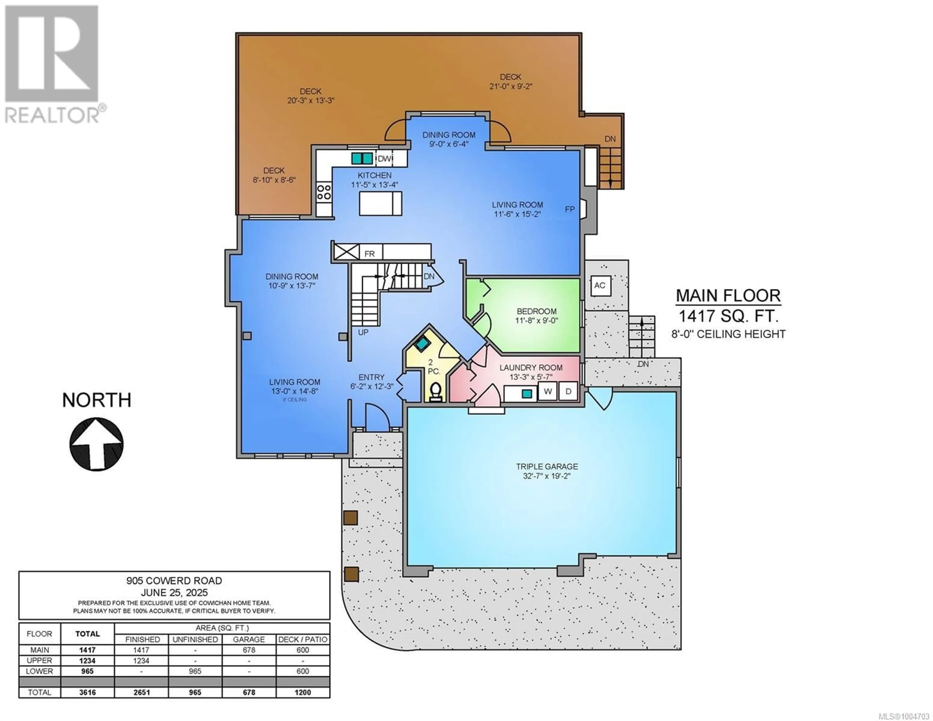 Floor plan for 905 COWERD ROAD, Cobble Hill British Columbia V0R1L0