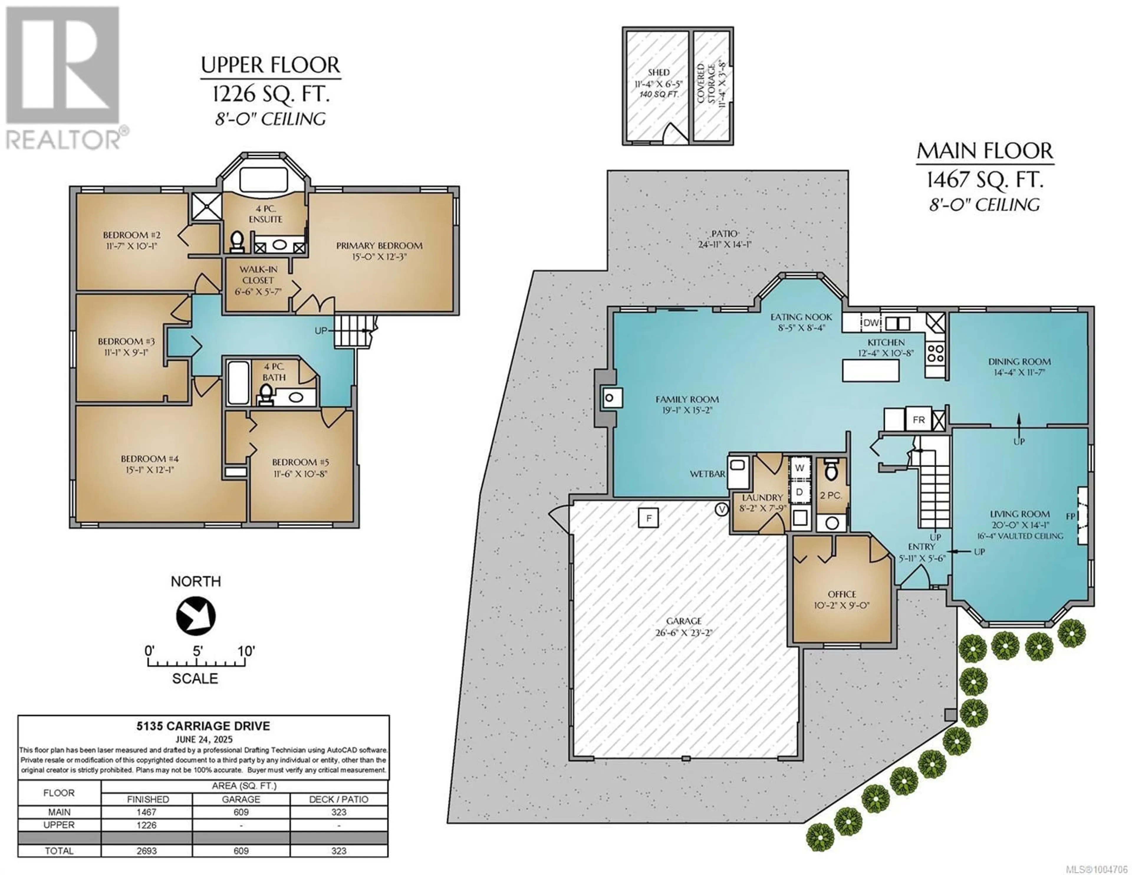 Floor plan for 5135 CARRIAGE DRIVE, Nanaimo British Columbia V9V1H2