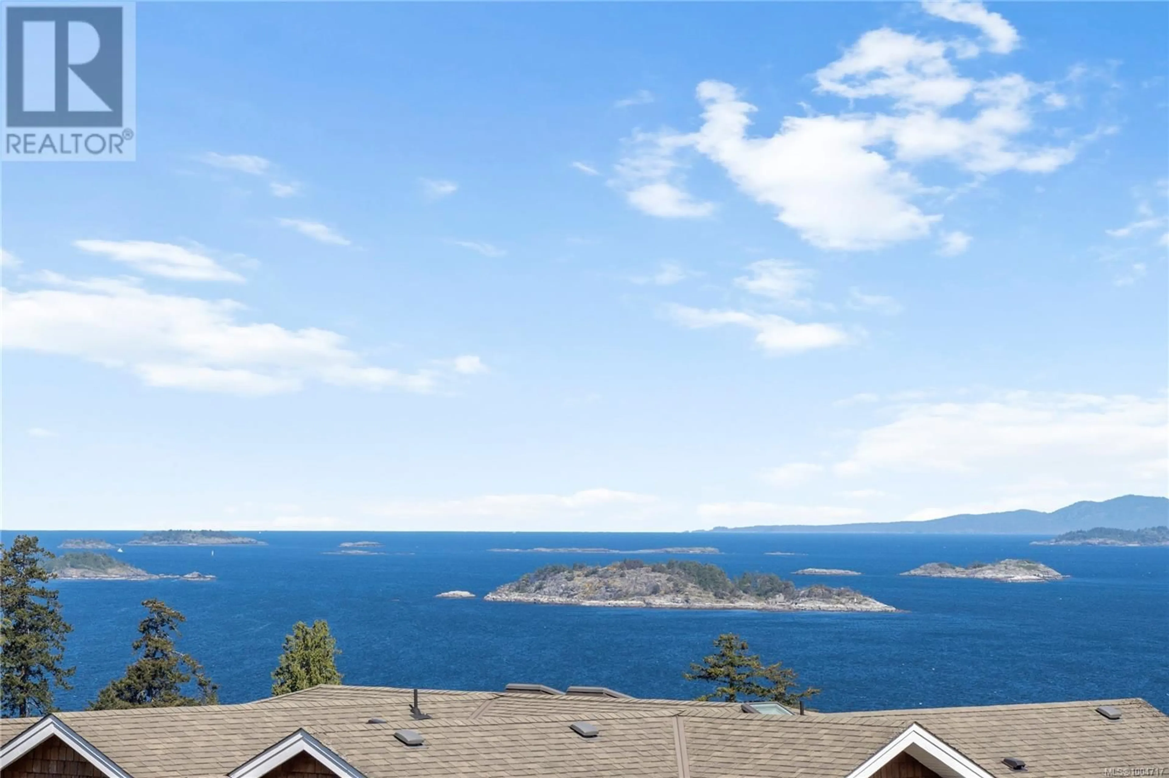 A pic from outside/outdoor area/front of a property/back of a property/a pic from drone, water/lake/river/ocean view for 6395 GROVELAND DRIVE, Nanaimo British Columbia V9V1P5