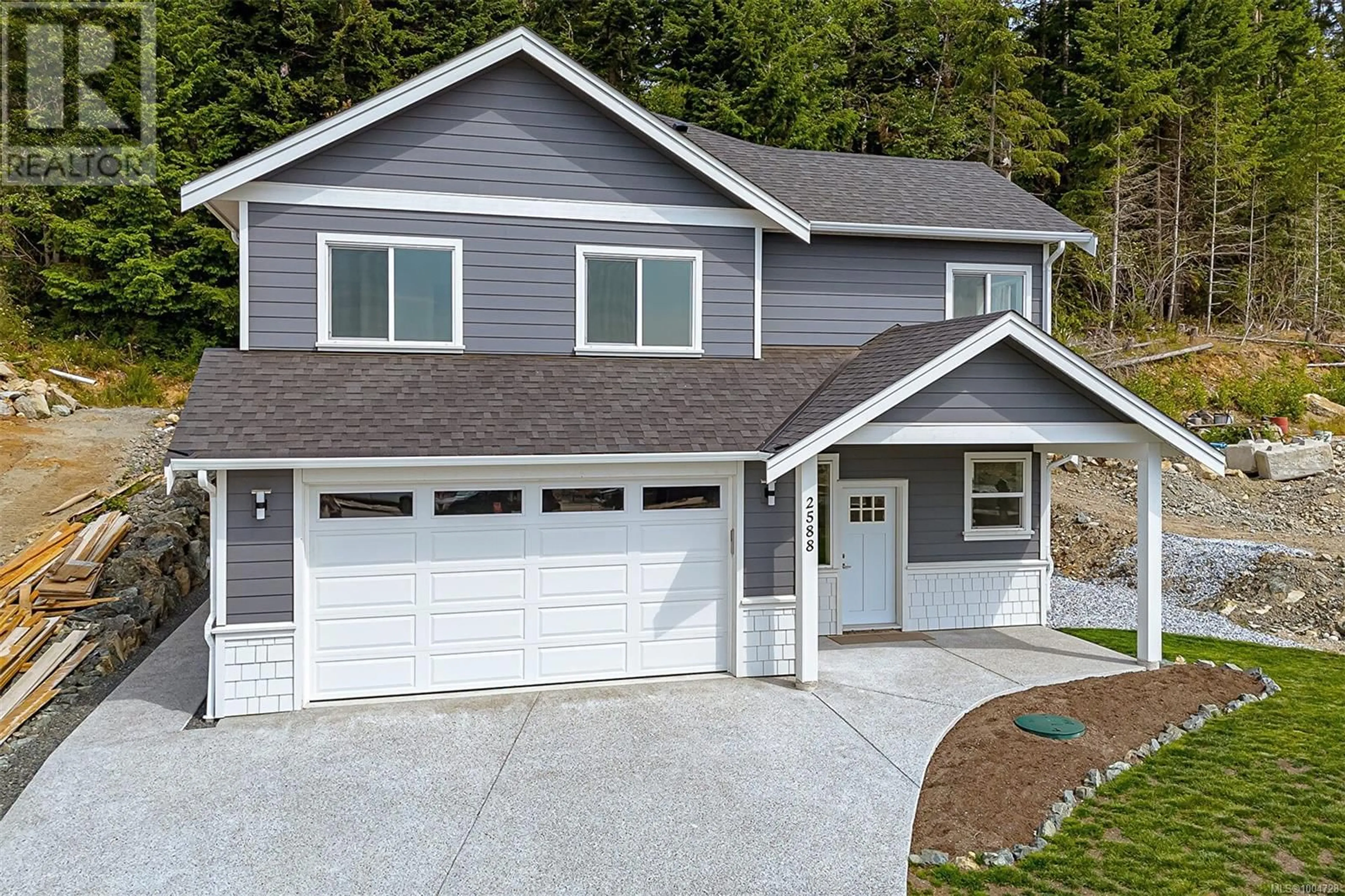 Home with vinyl exterior material, street for 2588 NICKSON WAY, Sooke British Columbia V9Z1P8