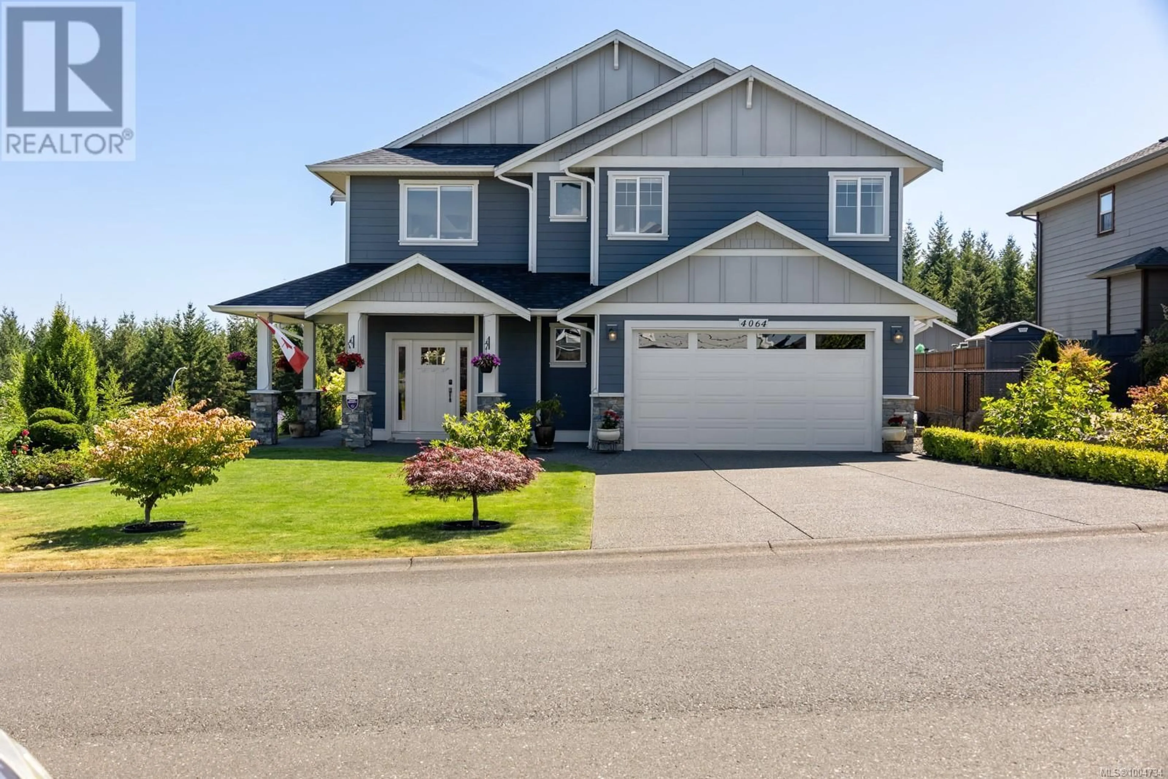Home with vinyl exterior material, street for 4064 SOUTHWALK DRIVE, Courtenay British Columbia V9N0B3