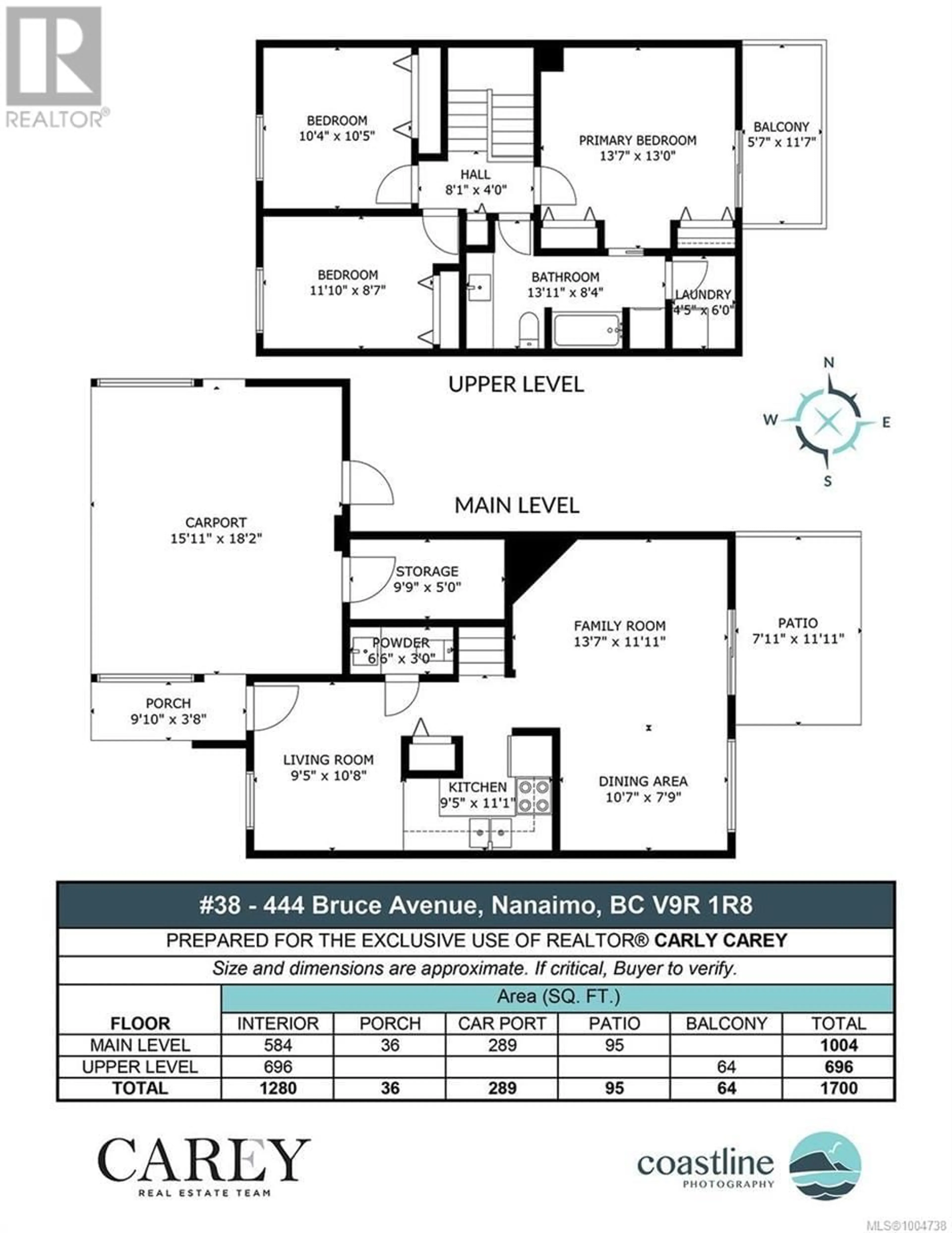 Floor plan for 38 - 444 BRUCE AVENUE, Nanaimo British Columbia V9R1S1