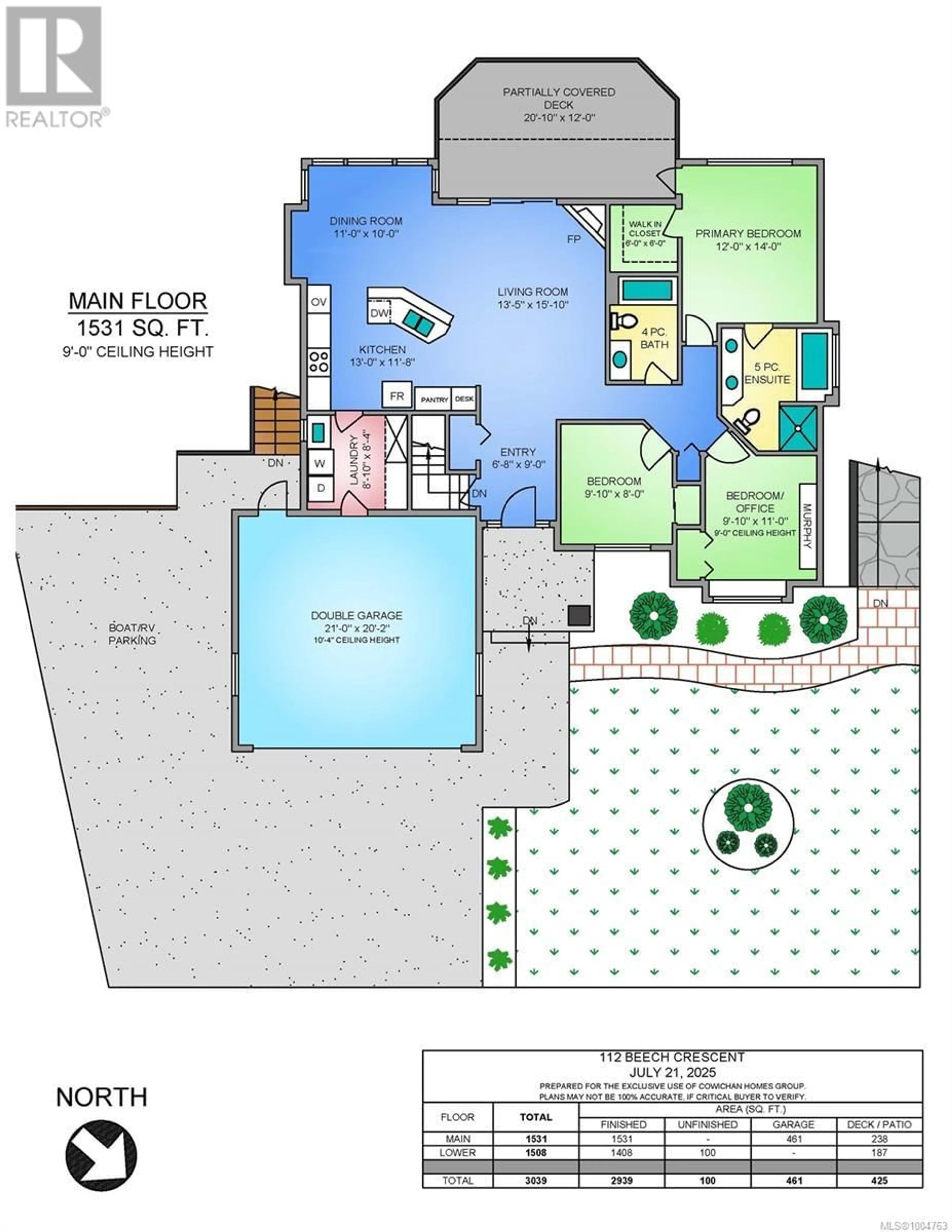 Floor plan for 112 BEECH CRESCENT, Lake Cowichan British Columbia V0R2G0