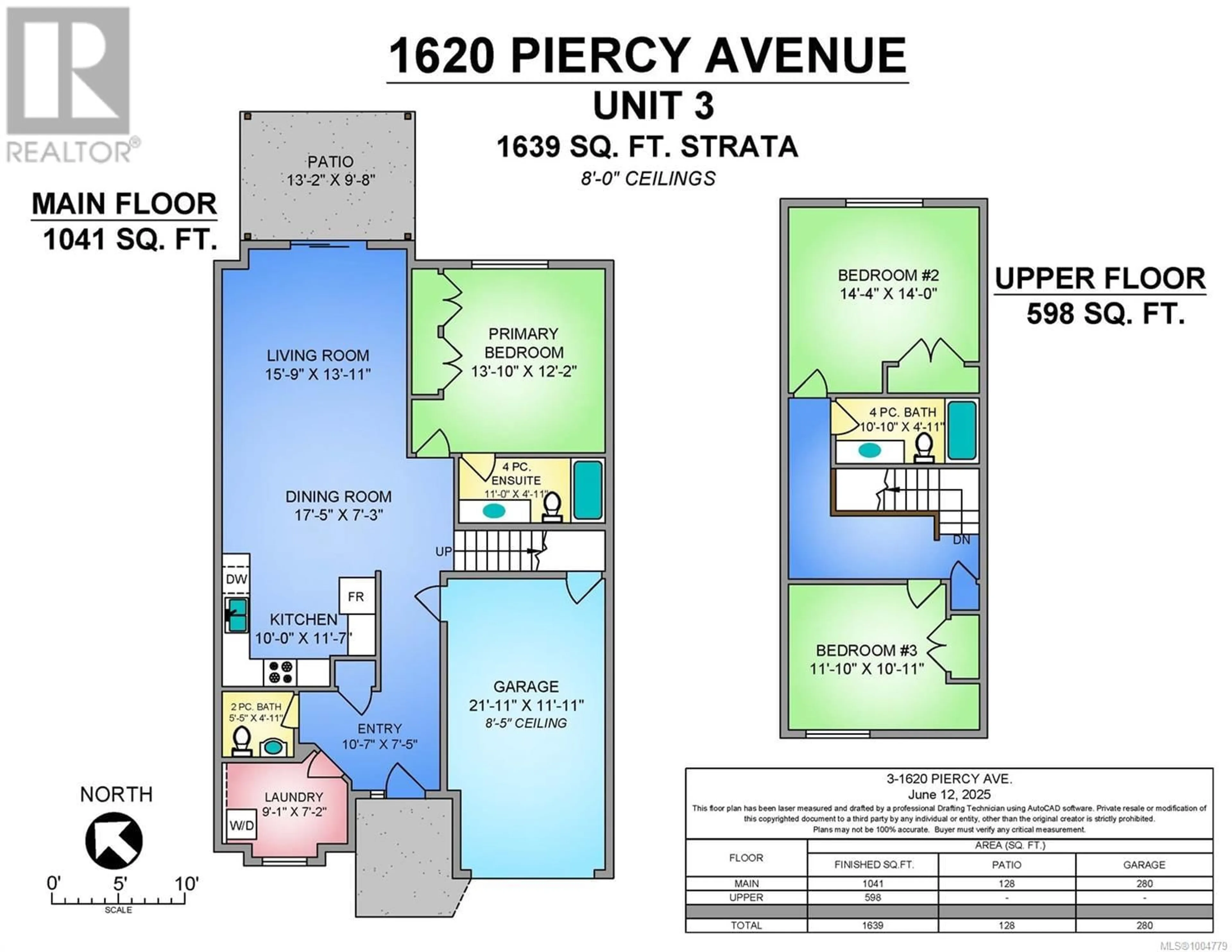 Floor plan for 3 - 1620 PIERCY AVENUE, Courtenay British Columbia V9N3E9