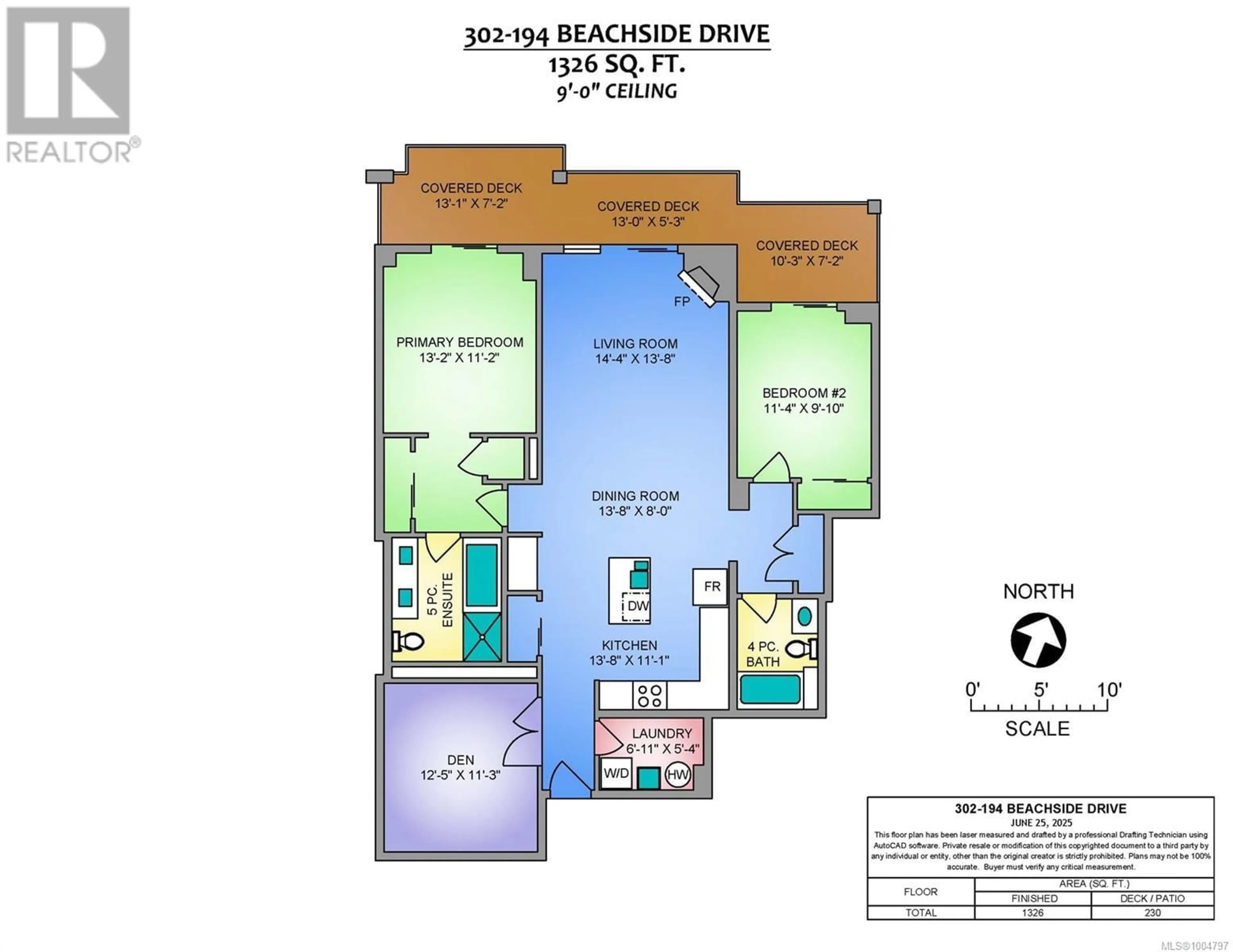Floor plan for 302 - 194 BEACHSIDE DRIVE, Parksville British Columbia V9P0B1