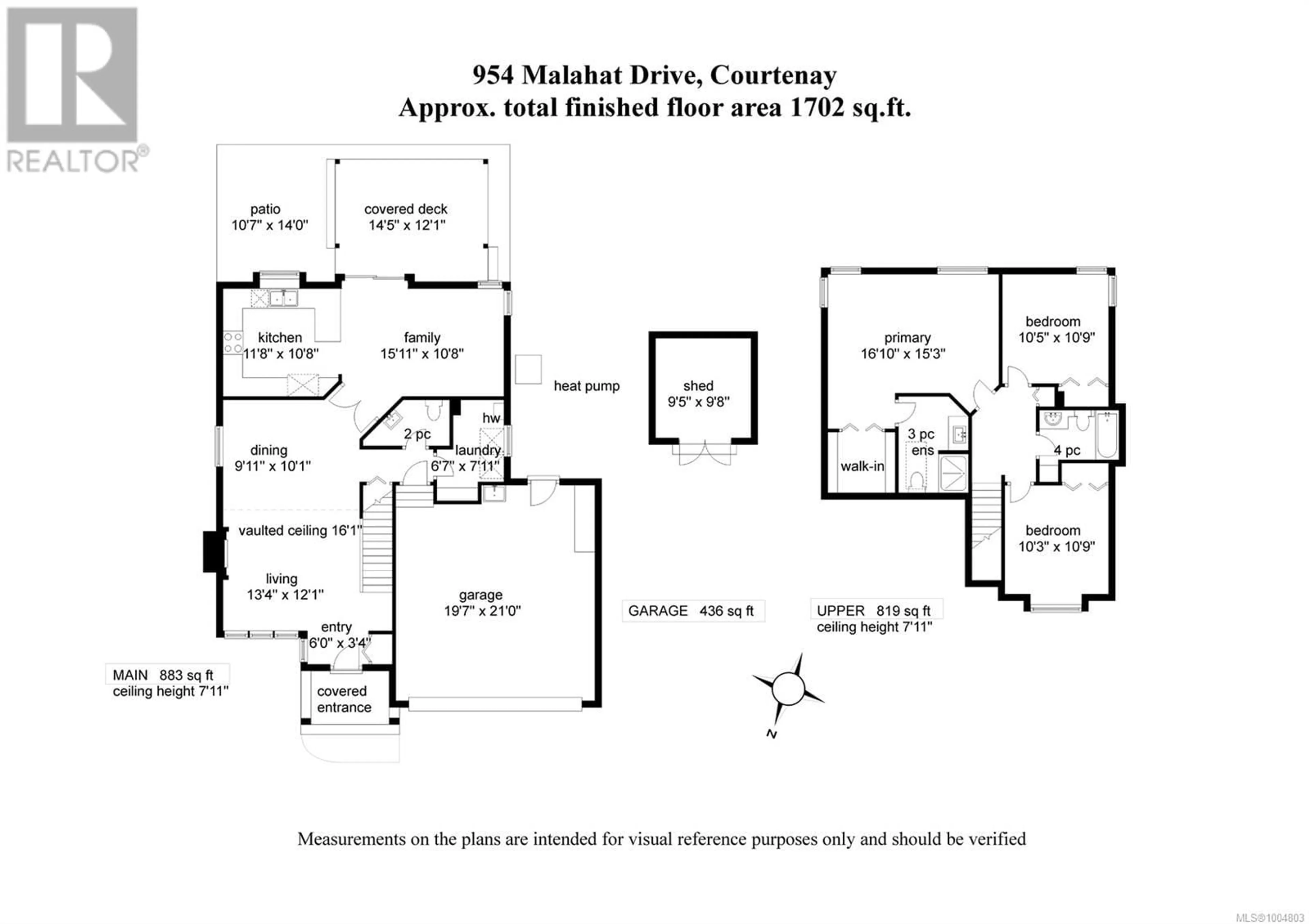 Floor plan for 954 MALAHAT DRIVE, Courtenay British Columbia V9W9E3