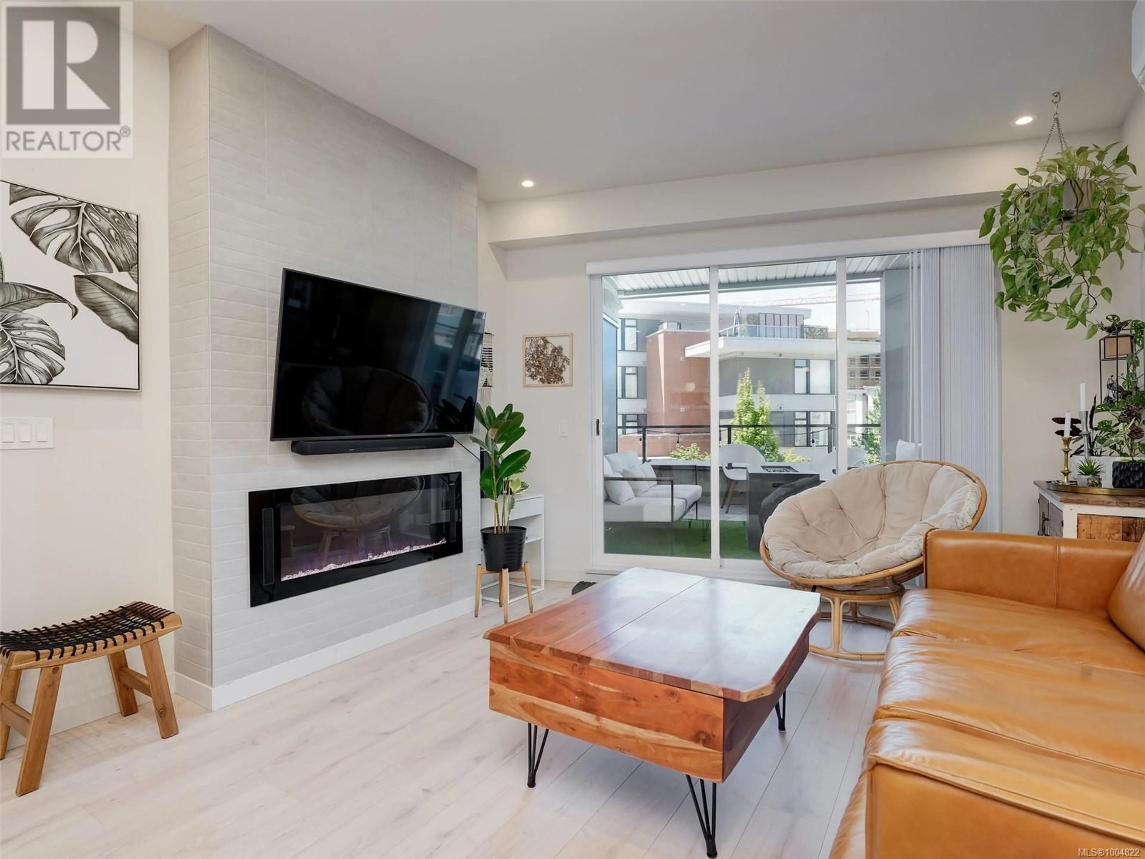 Living room with furniture, ceramic/tile floor for 208 - 947 WHIRLAWAY CRESCENT, Langford British Columbia V9B0Y3