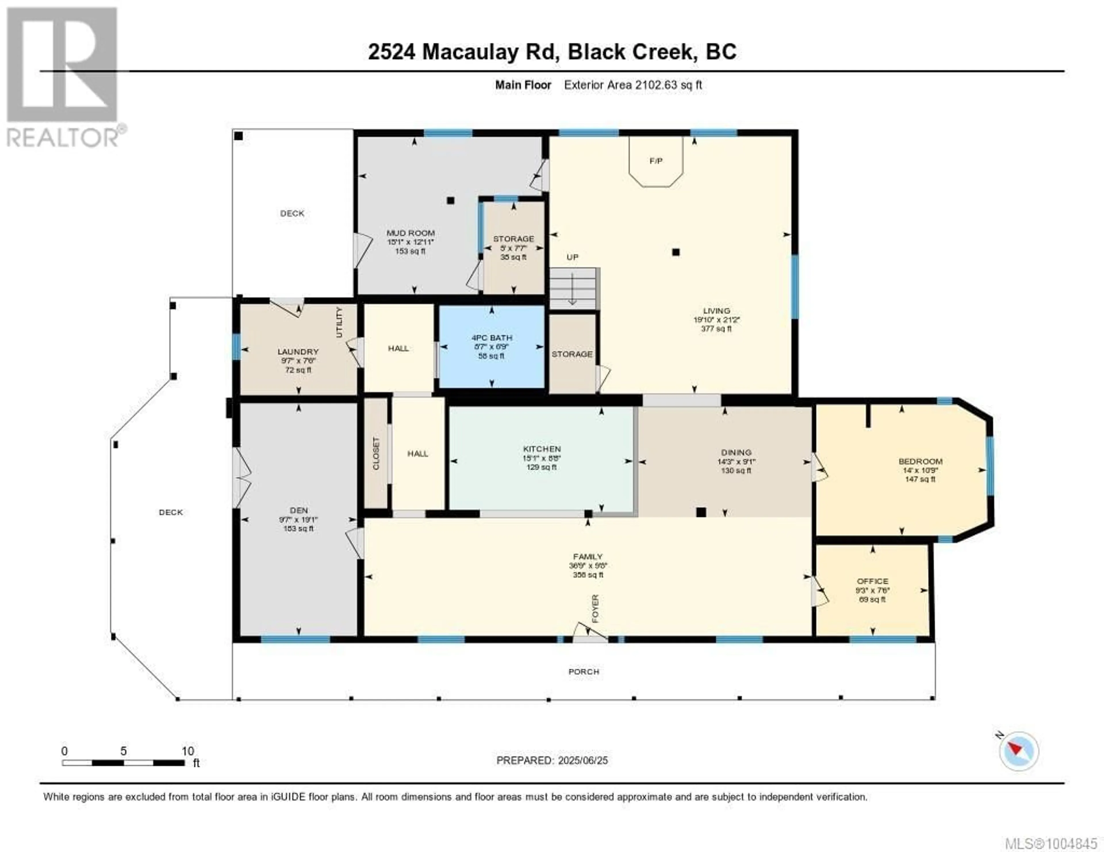 Floor plan for 2524 MACAULAY ROAD, Black Creek British Columbia V9J1B5
