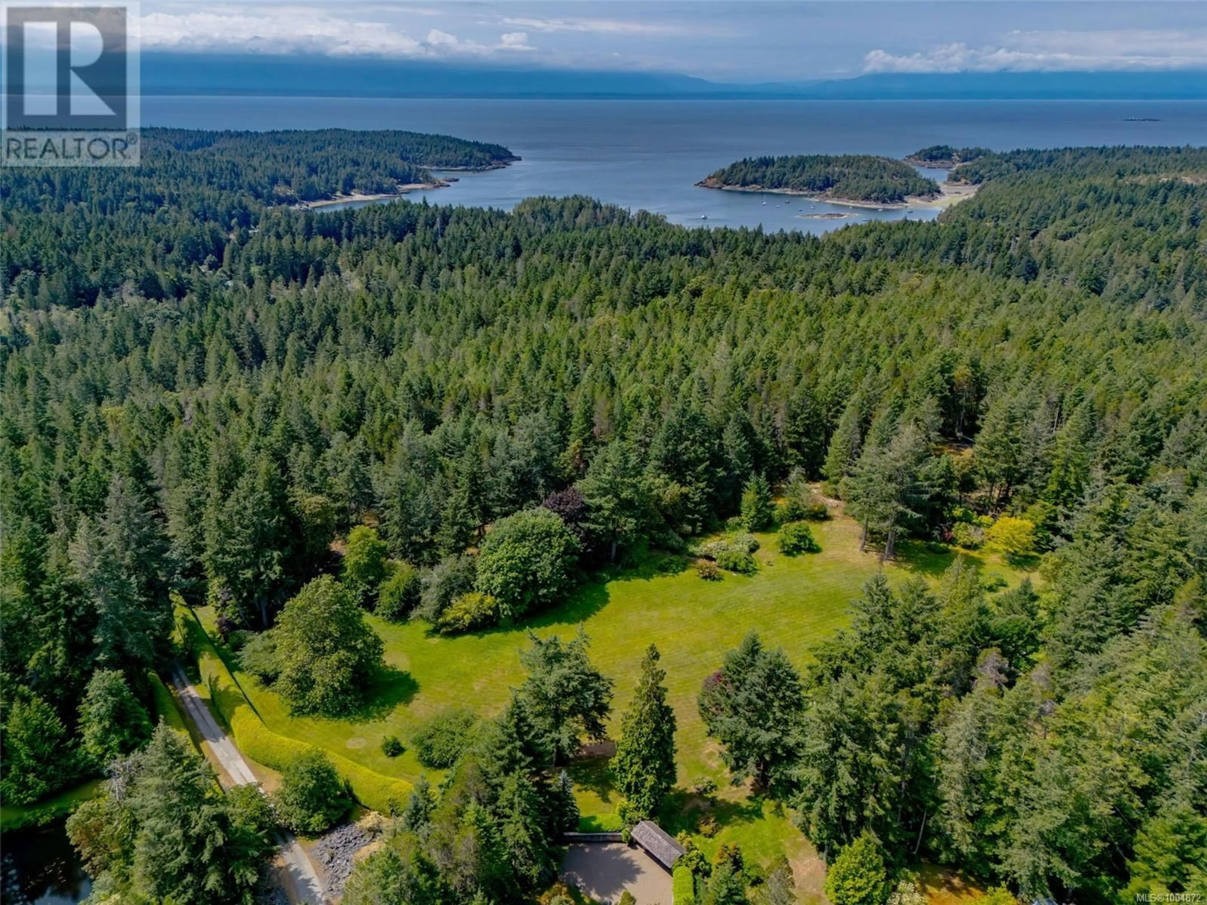 A pic from outside/outdoor area/front of a property/back of a property/a pic from drone, water/lake/river/ocean view for 9 TEAPOT ROAD, Lasqueti Island British Columbia V0R2J0