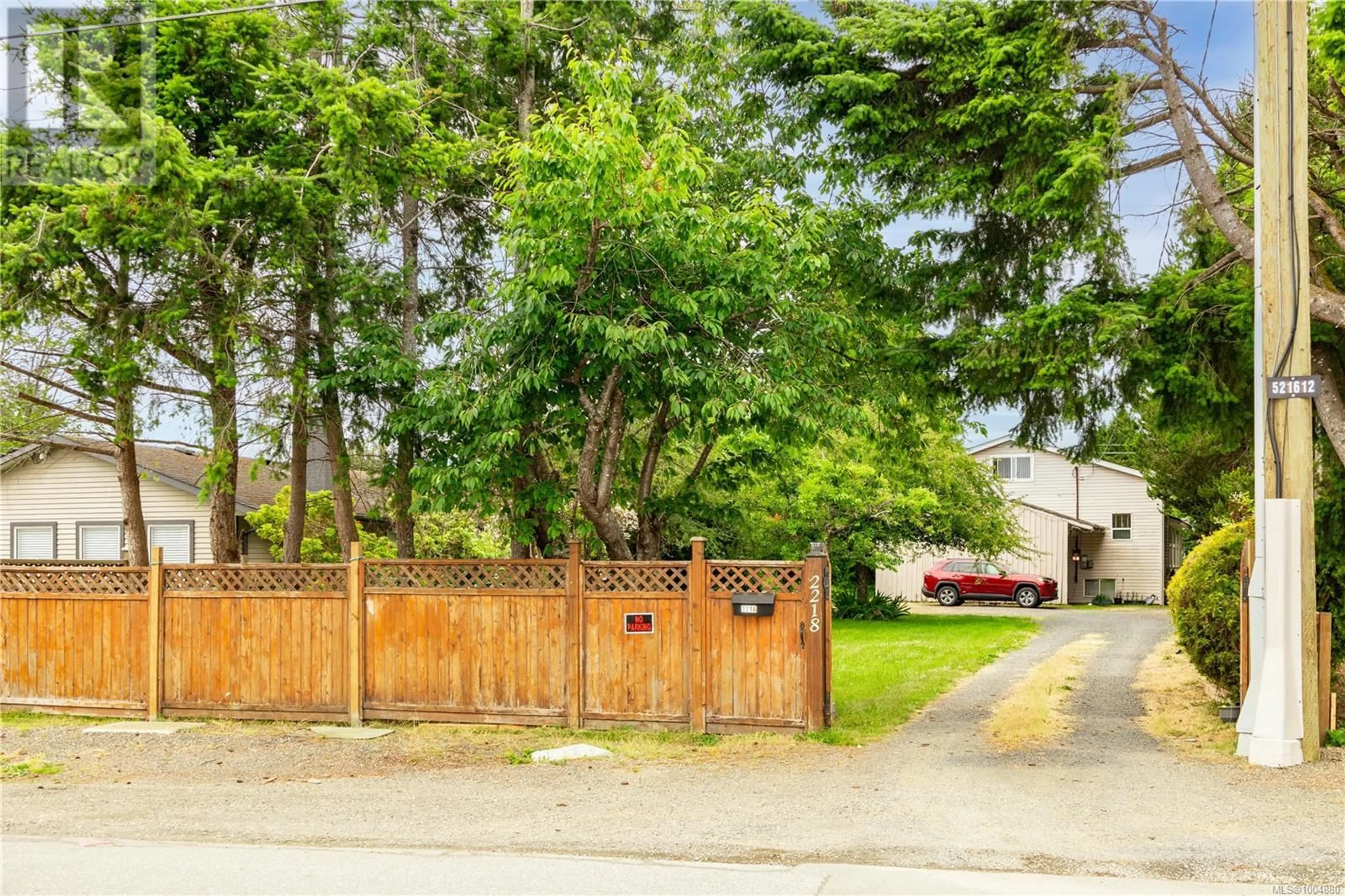 A pic from outside/outdoor area/front of a property/back of a property/a pic from drone, street for 2218 DALTON ROAD, Campbell River British Columbia V9W1H6