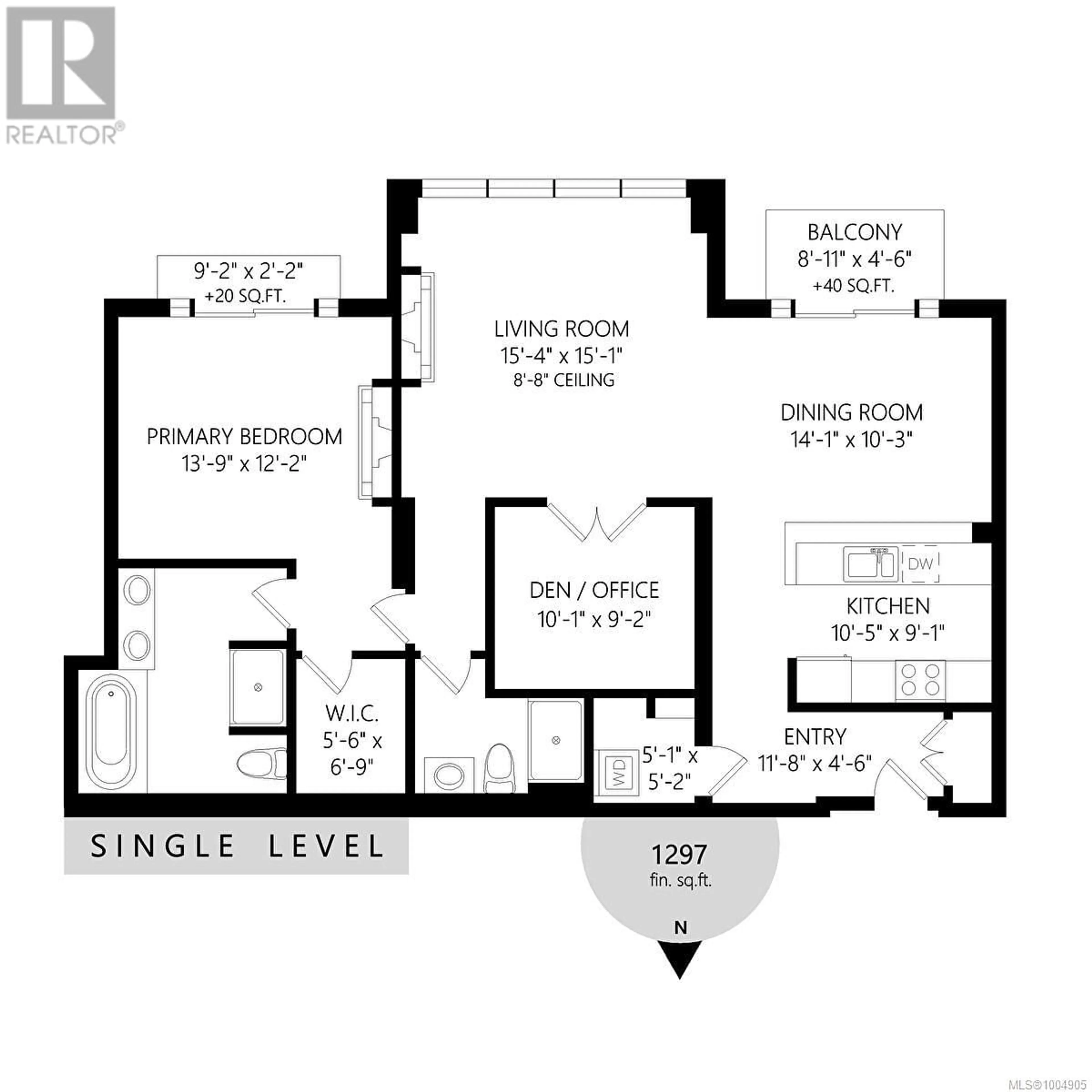 Floor plan for 401 - 1175 BEACH DRIVE, Oak Bay British Columbia V8S2N2