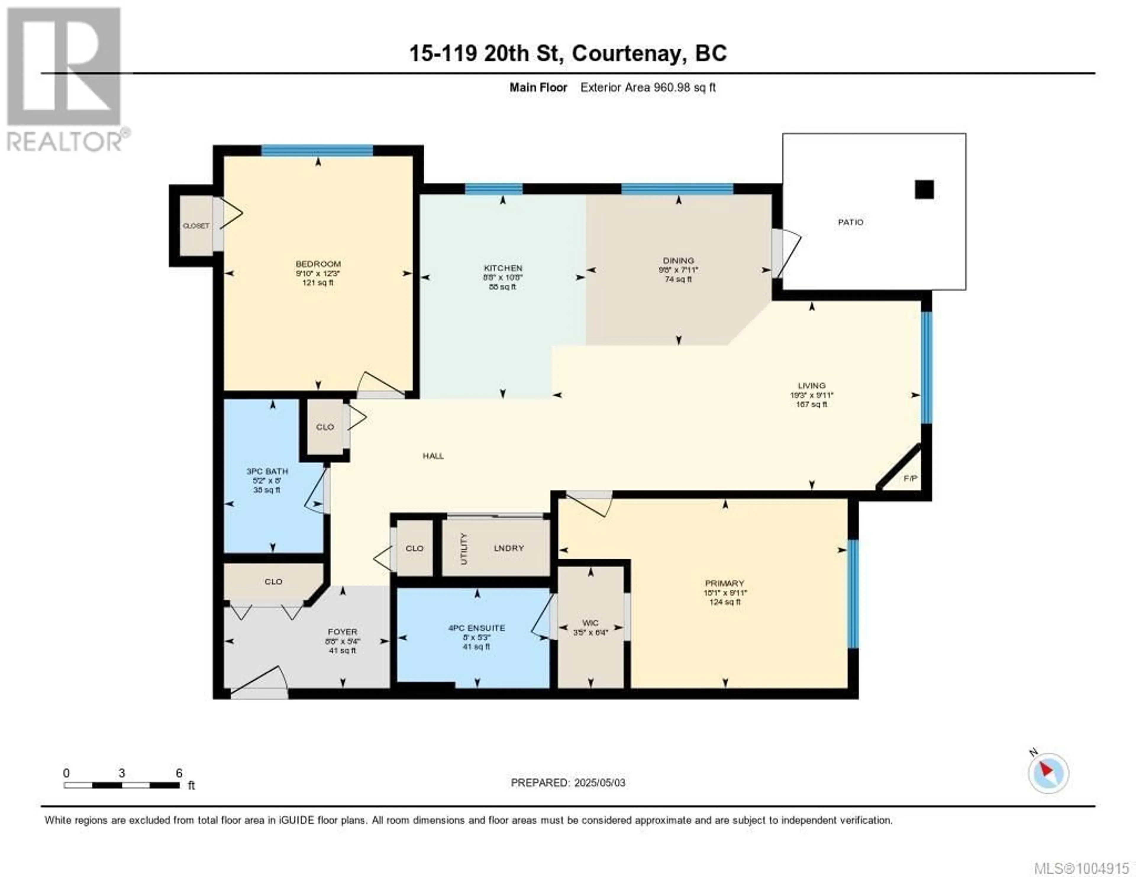 Floor plan for 15 - 119 20TH STREET, Courtenay British Columbia V9N8B1