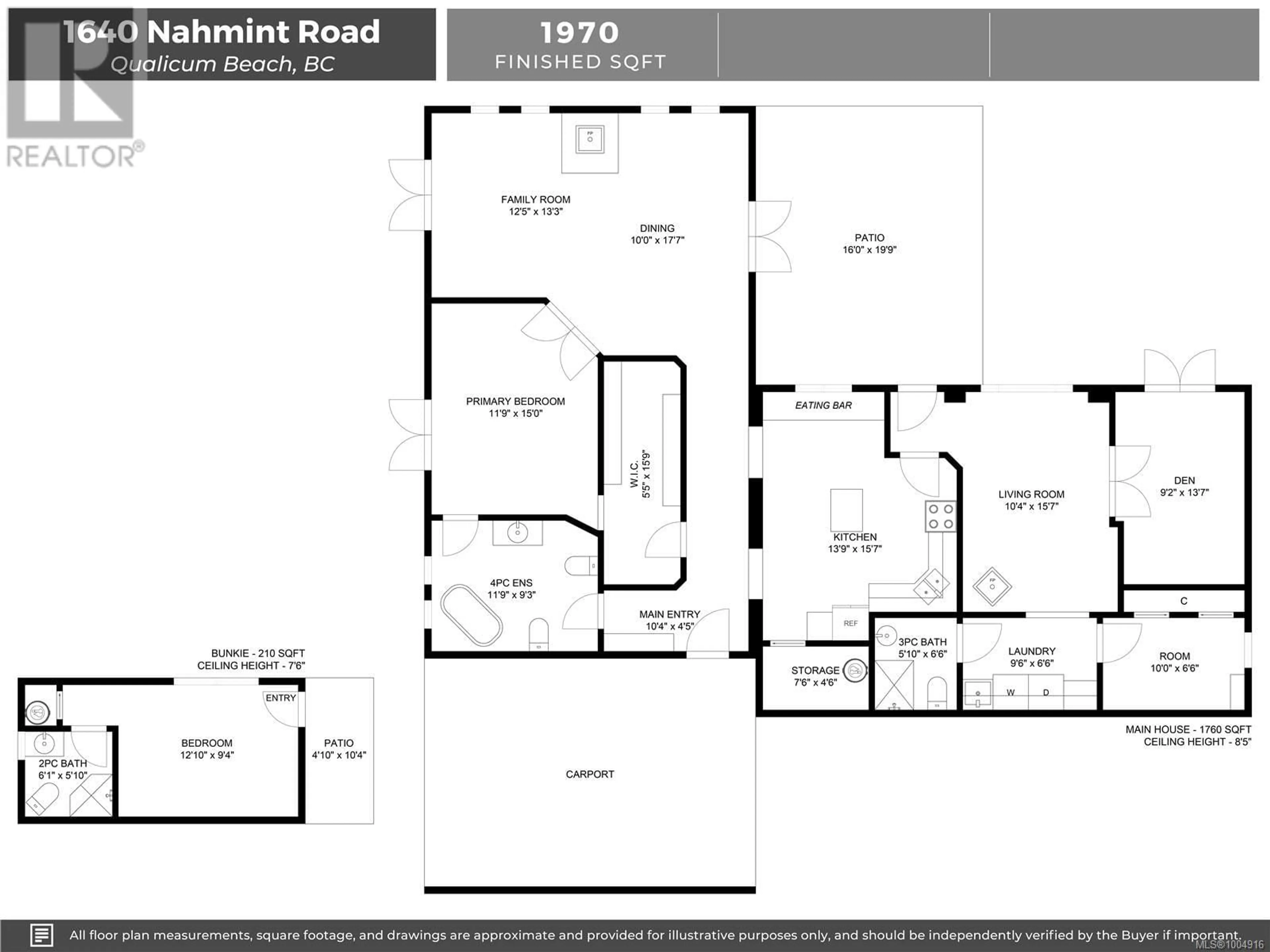 Floor plan for 1640 NAHMINT ROAD, Qualicum Beach British Columbia V9K2M8