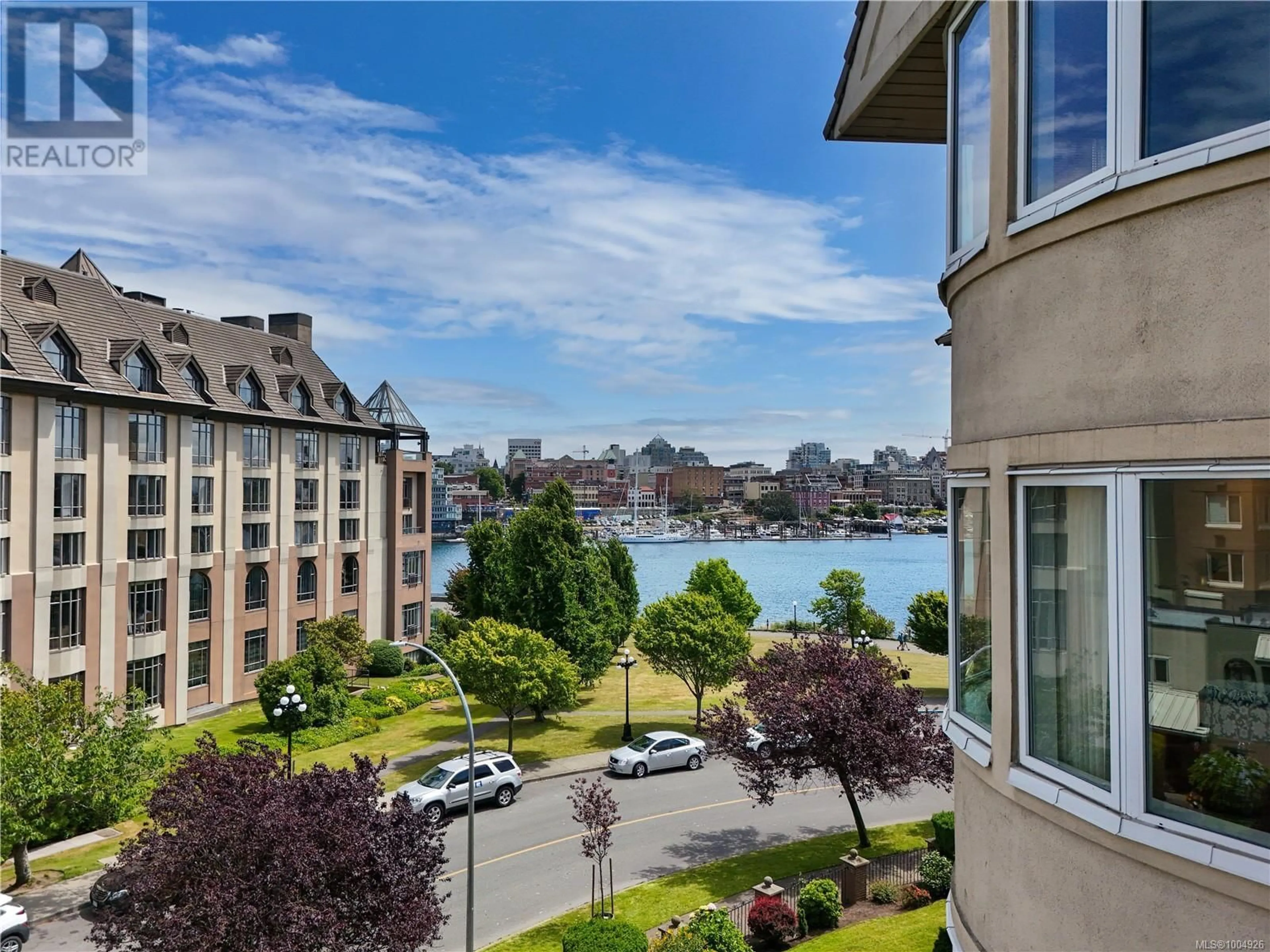 Balcony in the apartment, water/lake/river/ocean view for 408 - 50 SONGHEES ROAD, Victoria British Columbia V9A7J4