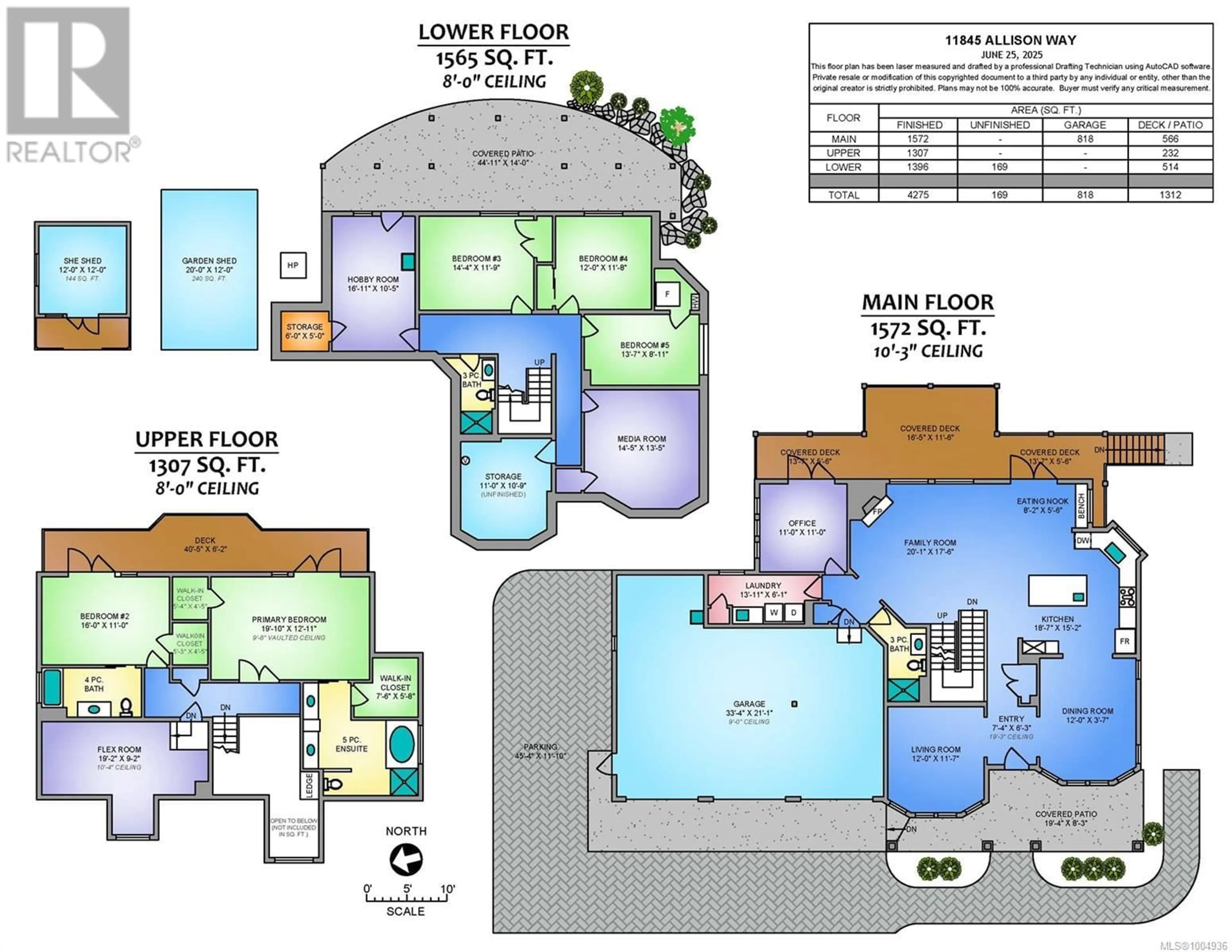 Floor plan for 11845 ALLISON WAY, Ladysmith British Columbia V9G1K7