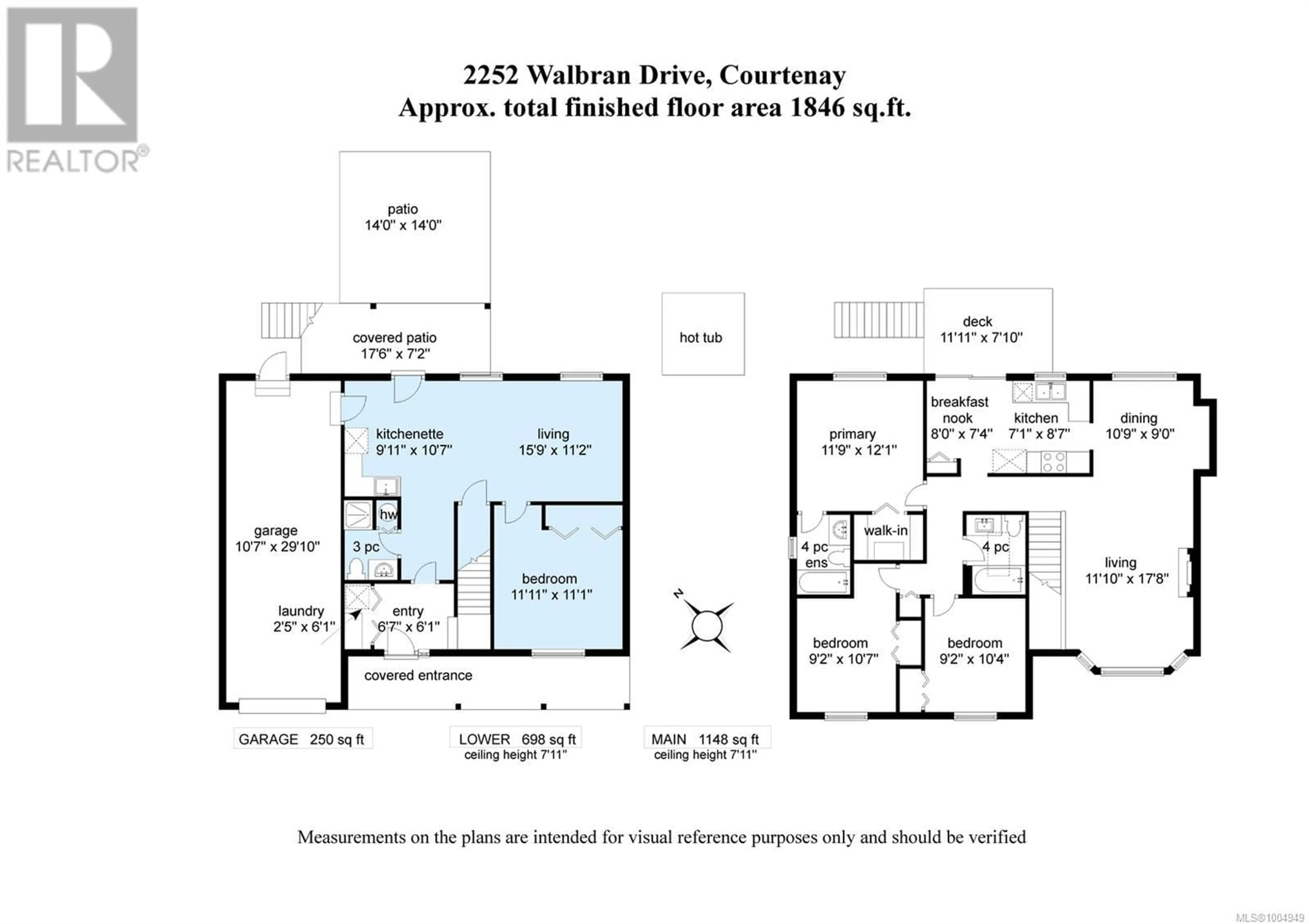 Floor plan for 2252 WALBRAN DRIVE, Courtenay British Columbia V9N9E4