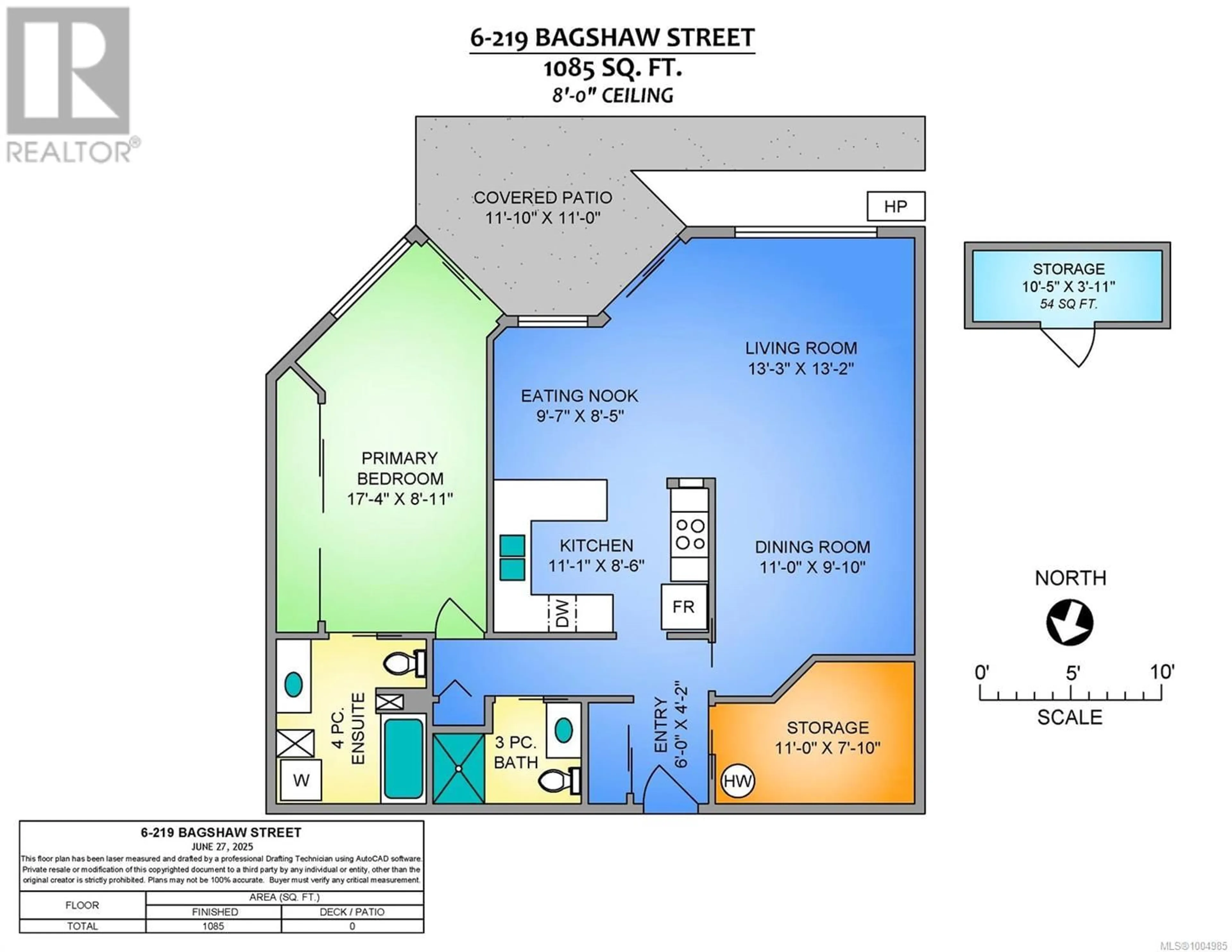 Floor plan for 6 - 219 BAGSHAW STREET, Parksville British Columbia V9P2H3