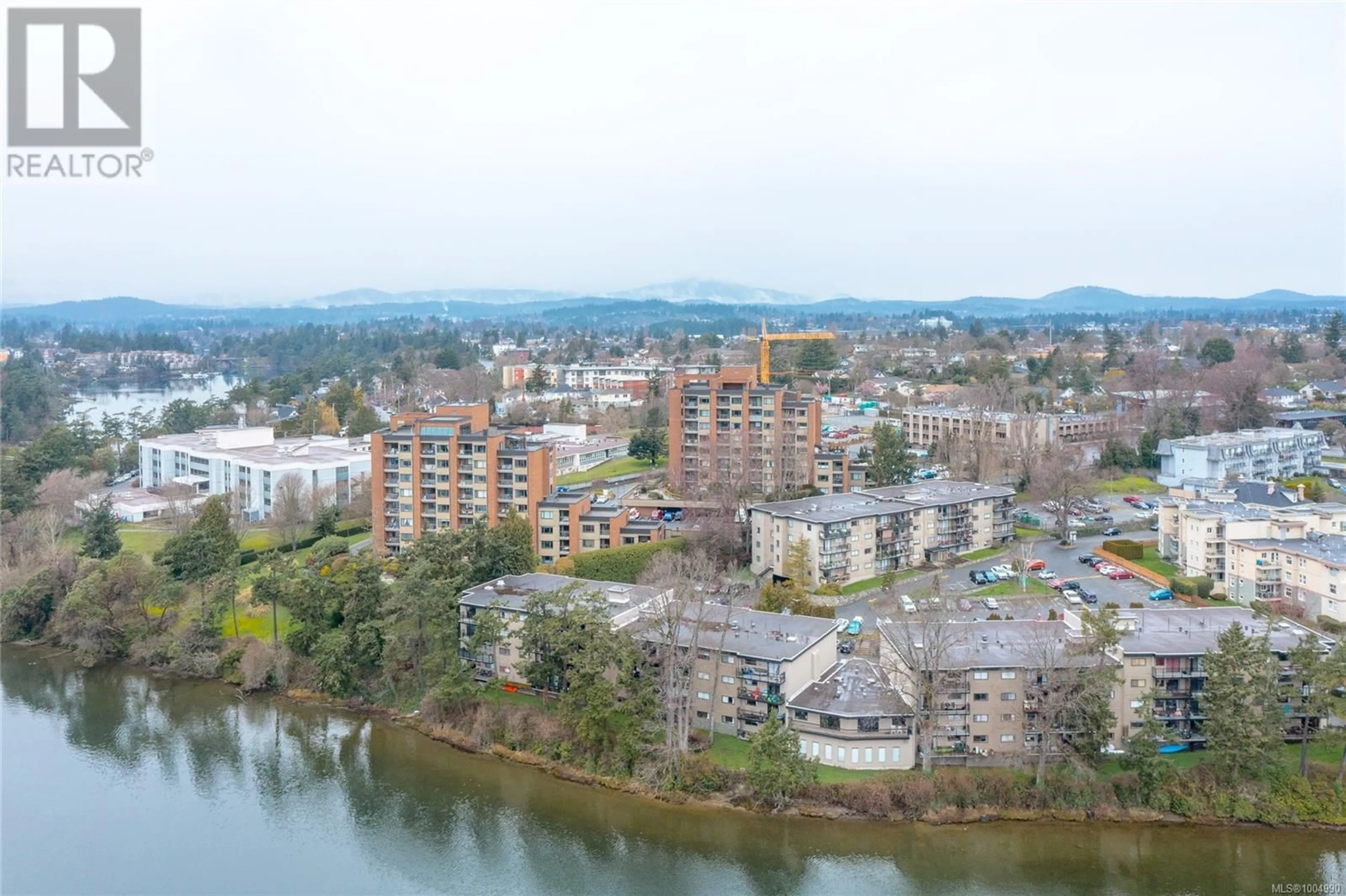 A pic from outside/outdoor area/front of a property/back of a property/a pic from drone, water/lake/river/ocean view for 301 - 103 GORGE ROAD EAST, Victoria British Columbia V9A6Z2