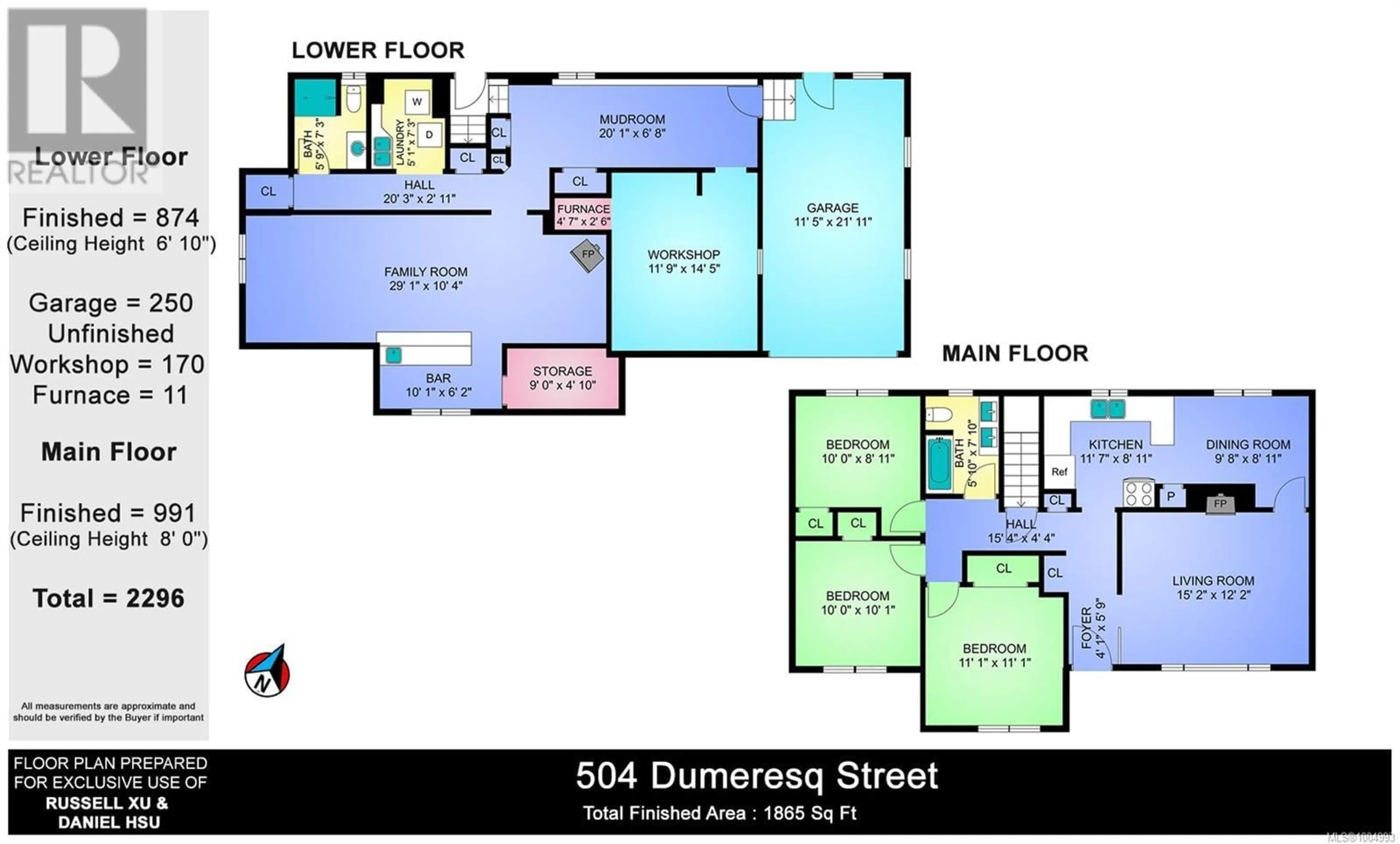 Floor plan for 504 DUMERESQ STREET, Saanich British Columbia V8Z1X2