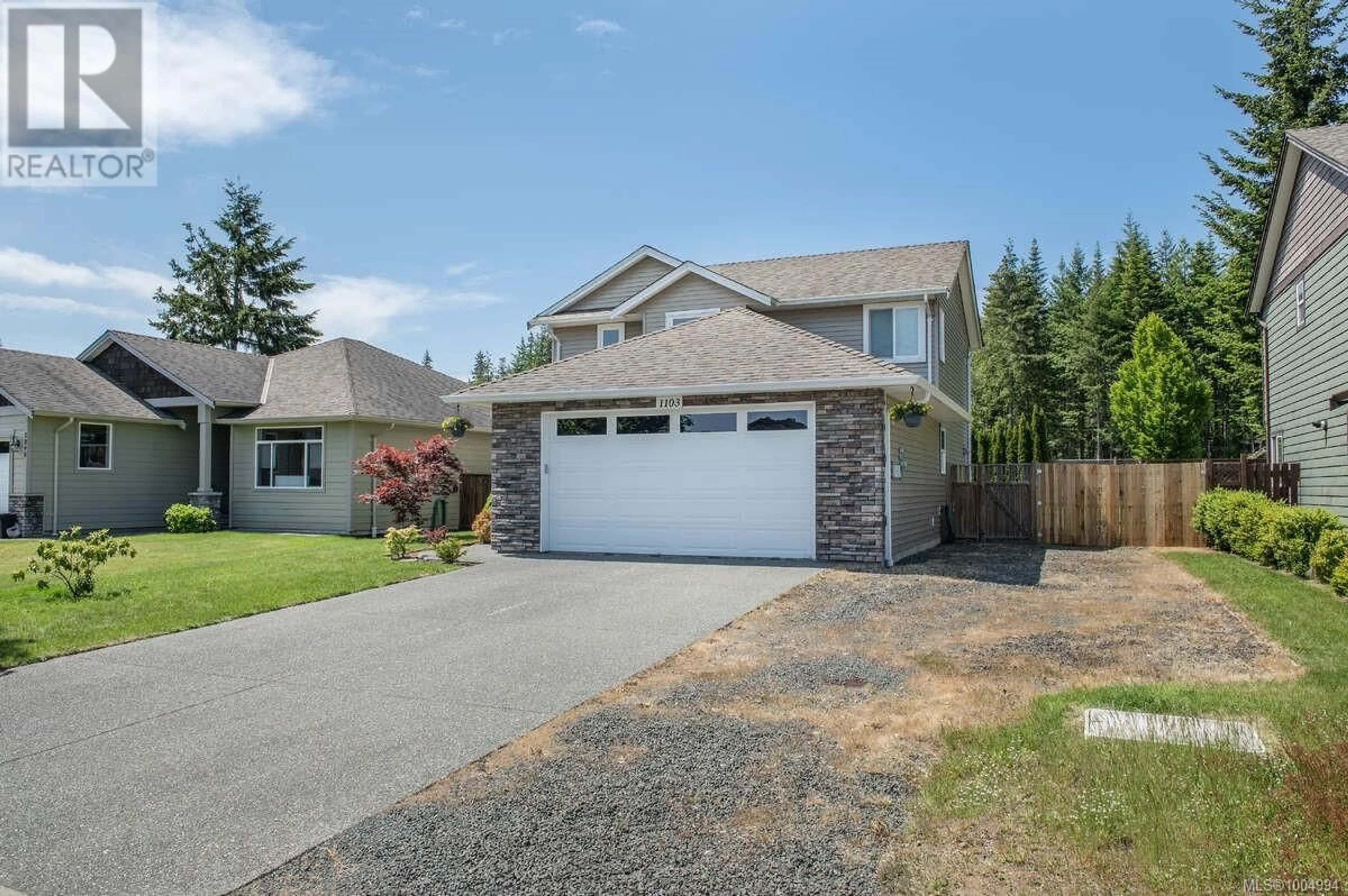 Home with vinyl exterior material, street for 1103 CORDERO CRESCENT, Campbell River British Columbia V9H0B6