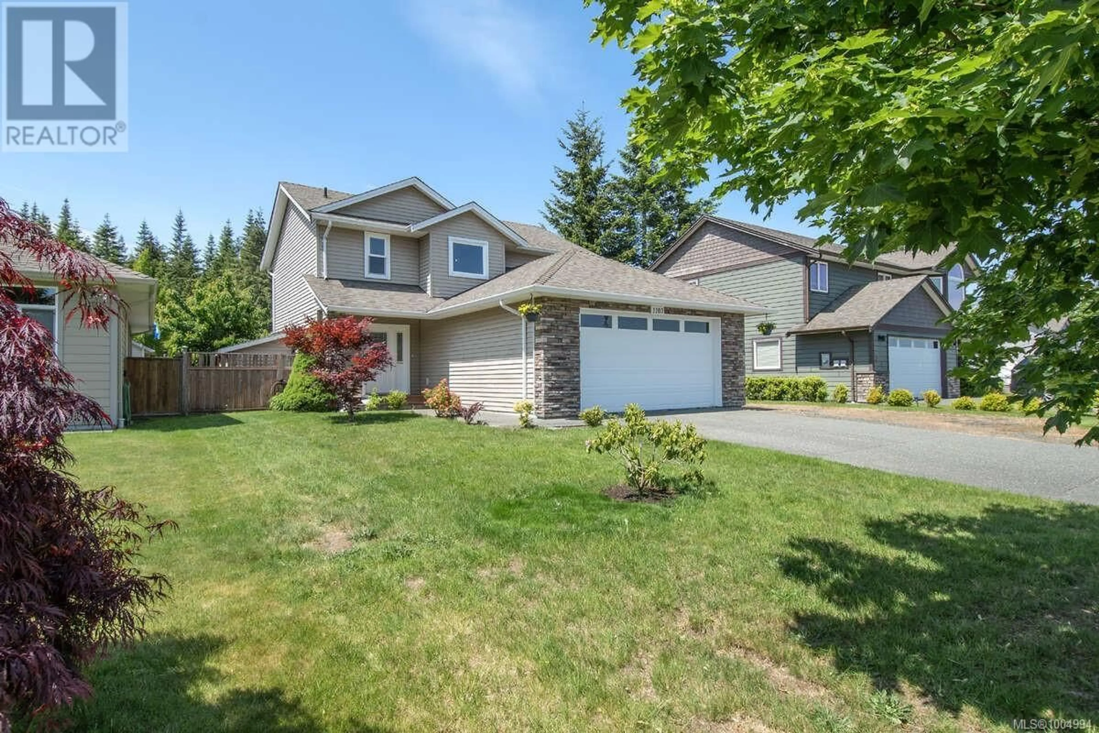 Home with vinyl exterior material, street for 1103 CORDERO CRESCENT, Campbell River British Columbia V9H0B6
