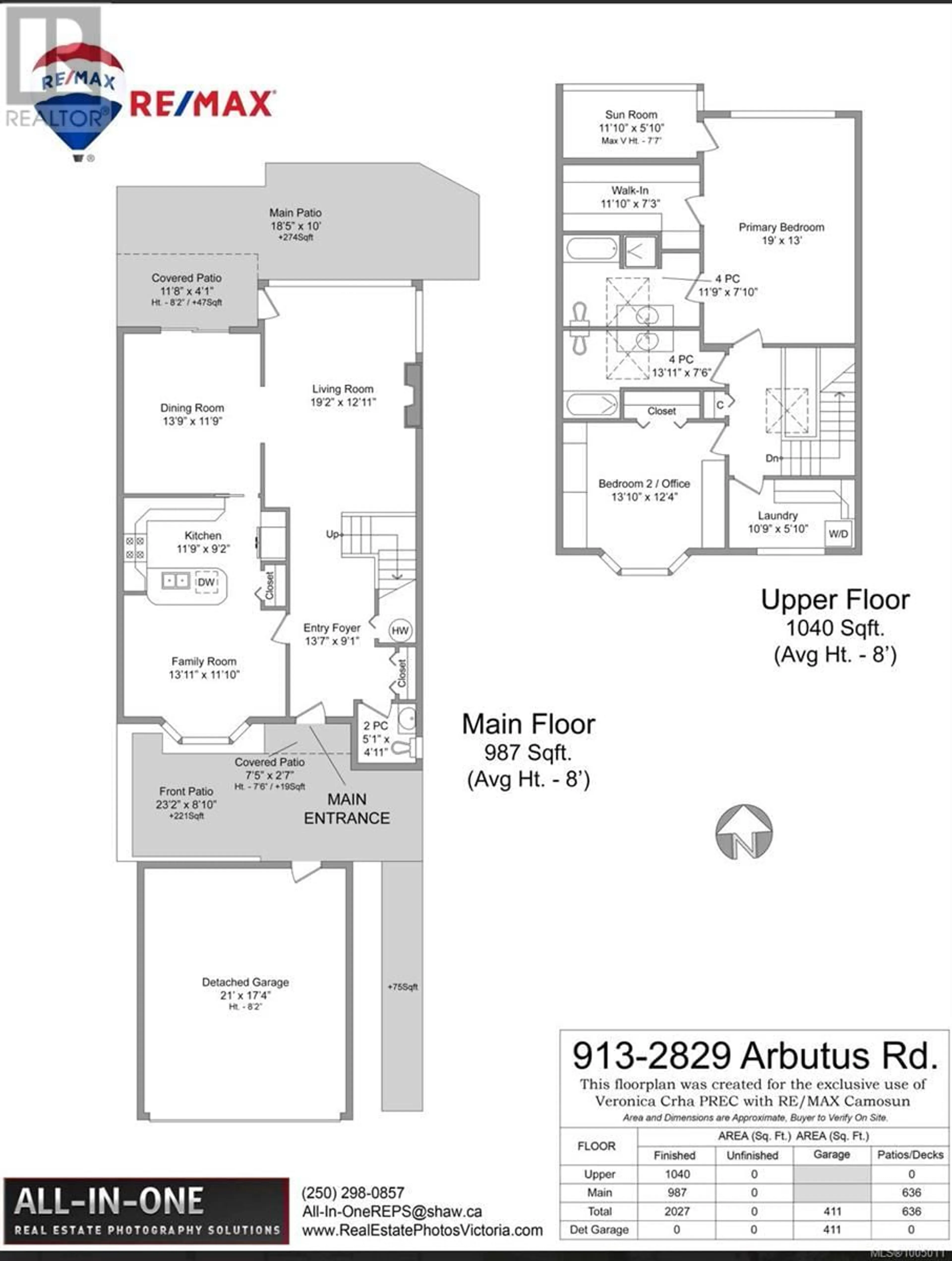 Floor plan for 913 - 2829 ARBUTUS ROAD, Saanich British Columbia V8N5X5