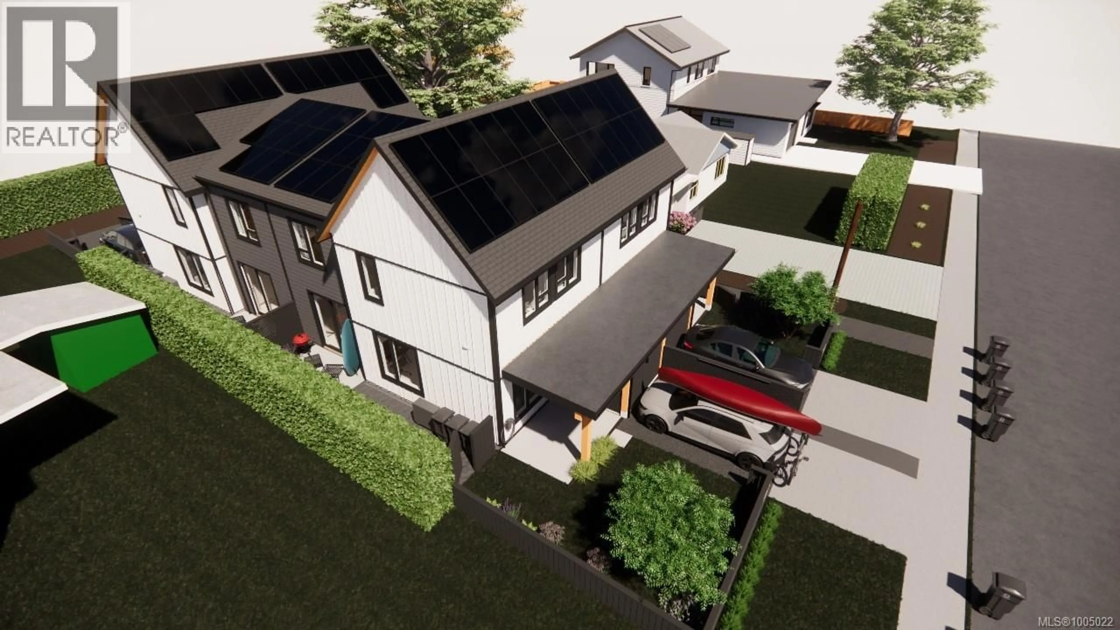 A pic from outside/outdoor area/front of a property/back of a property/a pic from drone, street for A - 1051 4TH STREET, Courtenay British Columbia V9N1H6