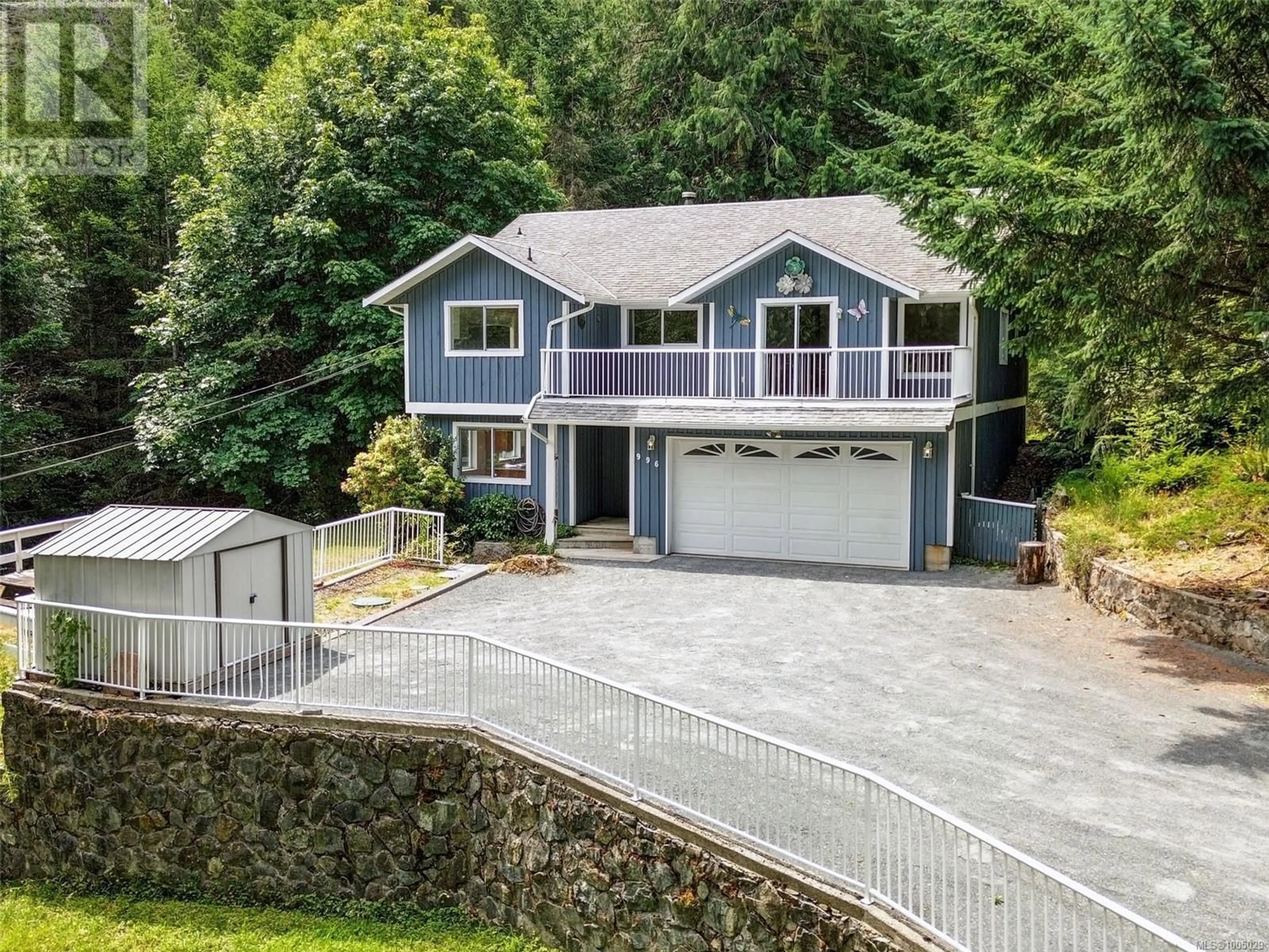 A pic from outside/outdoor area/front of a property/back of a property/a pic from drone, water/lake/river/ocean view for 996 KANGAROO ROAD, Metchosin British Columbia V9C4E1