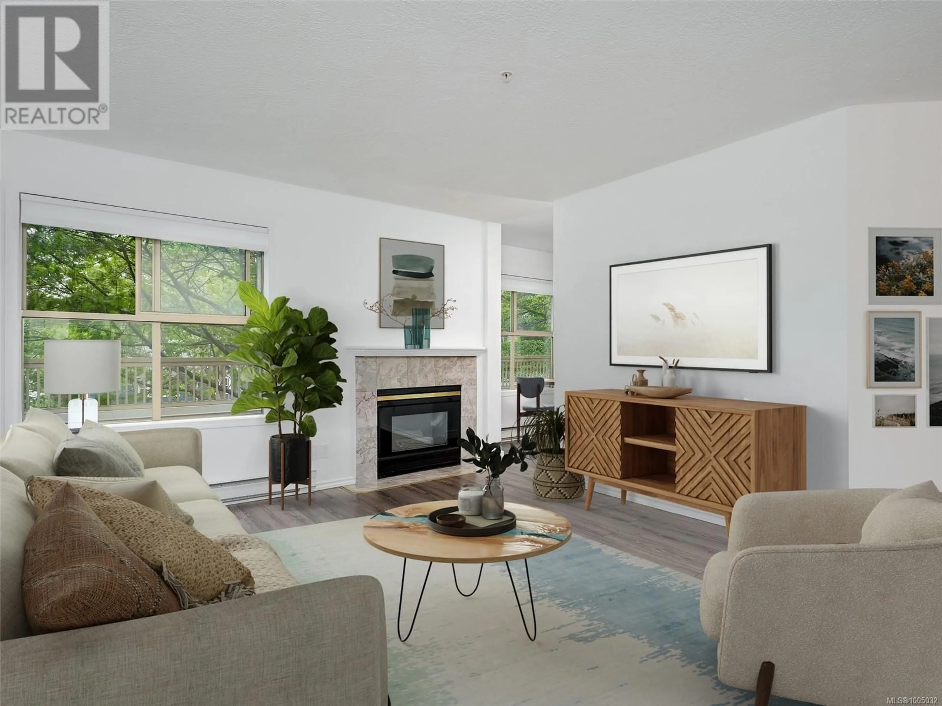 Living room with furniture, unknown for 101 - 3363 GLASGOW AVENUE, Saanich British Columbia V8X1M5