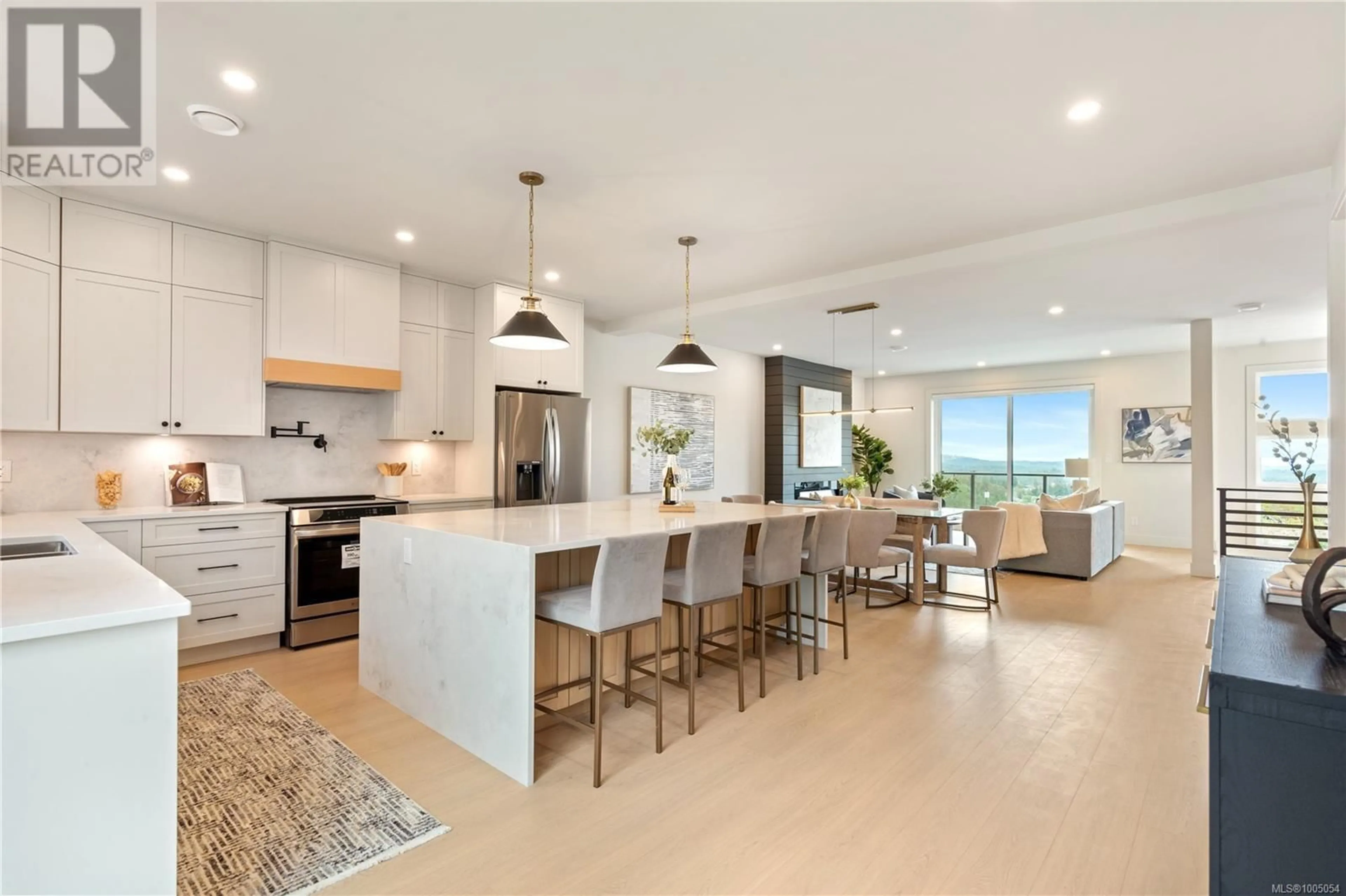 Open concept kitchen, ceramic/tile floor for 1569 MARBLE PLACE, Langford British Columbia V9B7A2