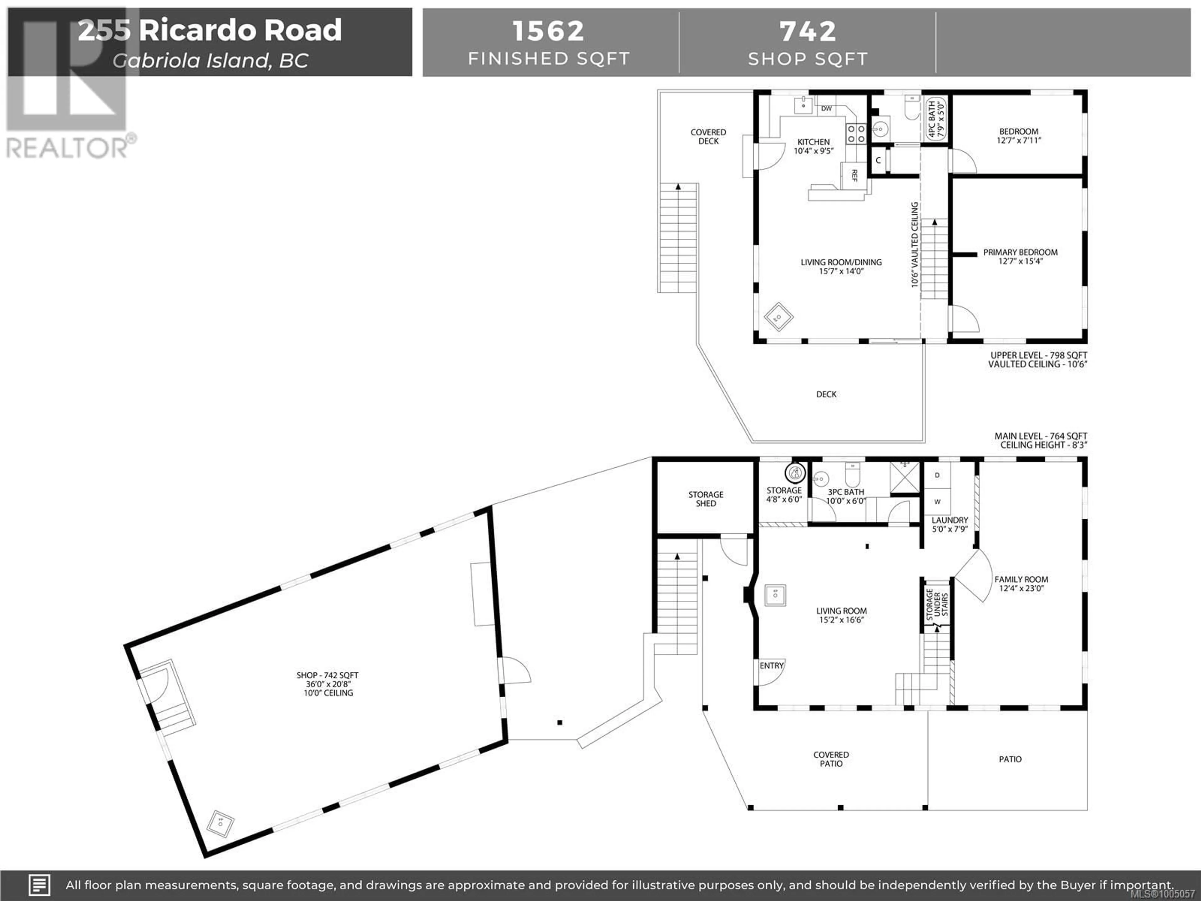 Floor plan for 255 RICARDO ROAD, Gabriola Island British Columbia V0R1X1