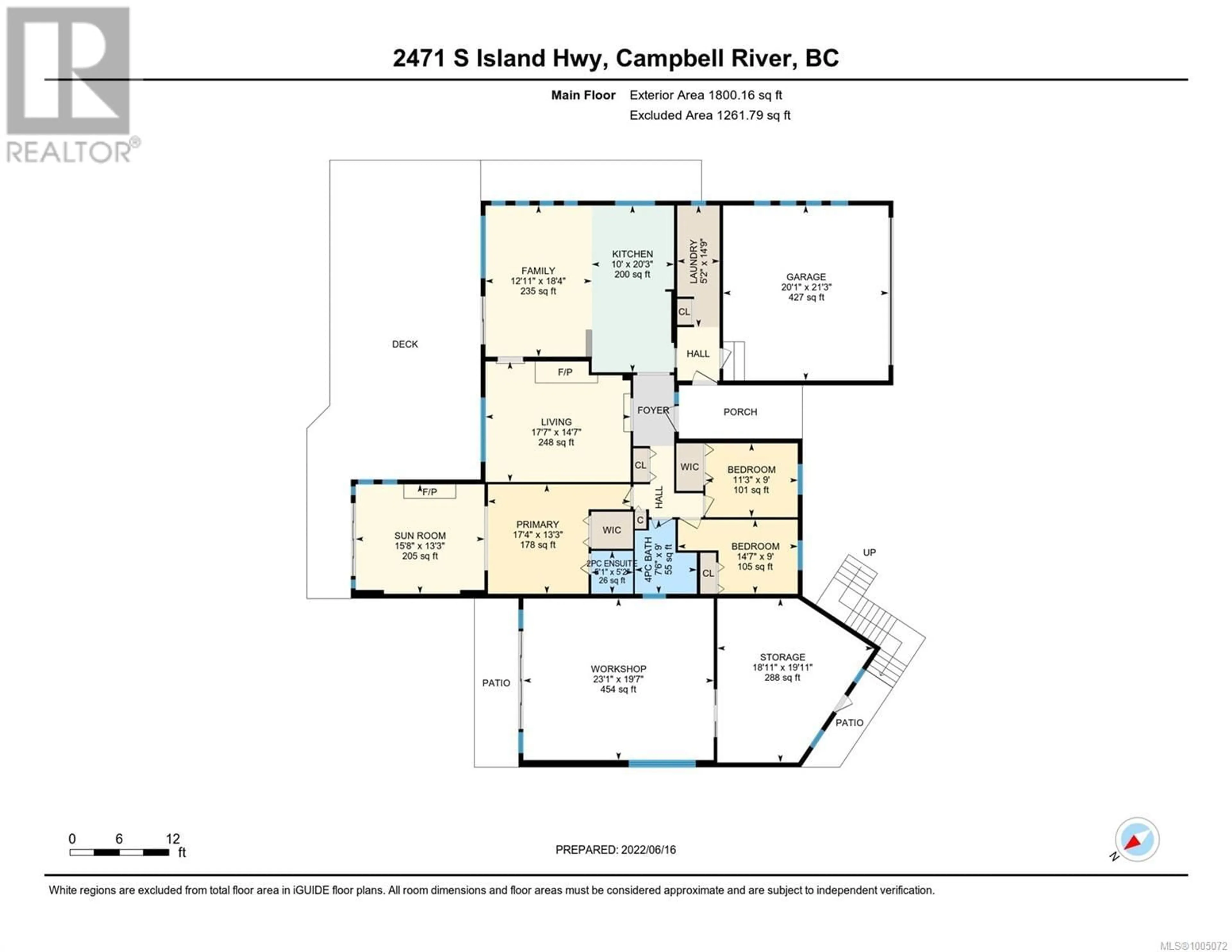 Floor plan for 2471 ISLAND HIGHWAY SOUTH, Campbell River British Columbia V9W1C5