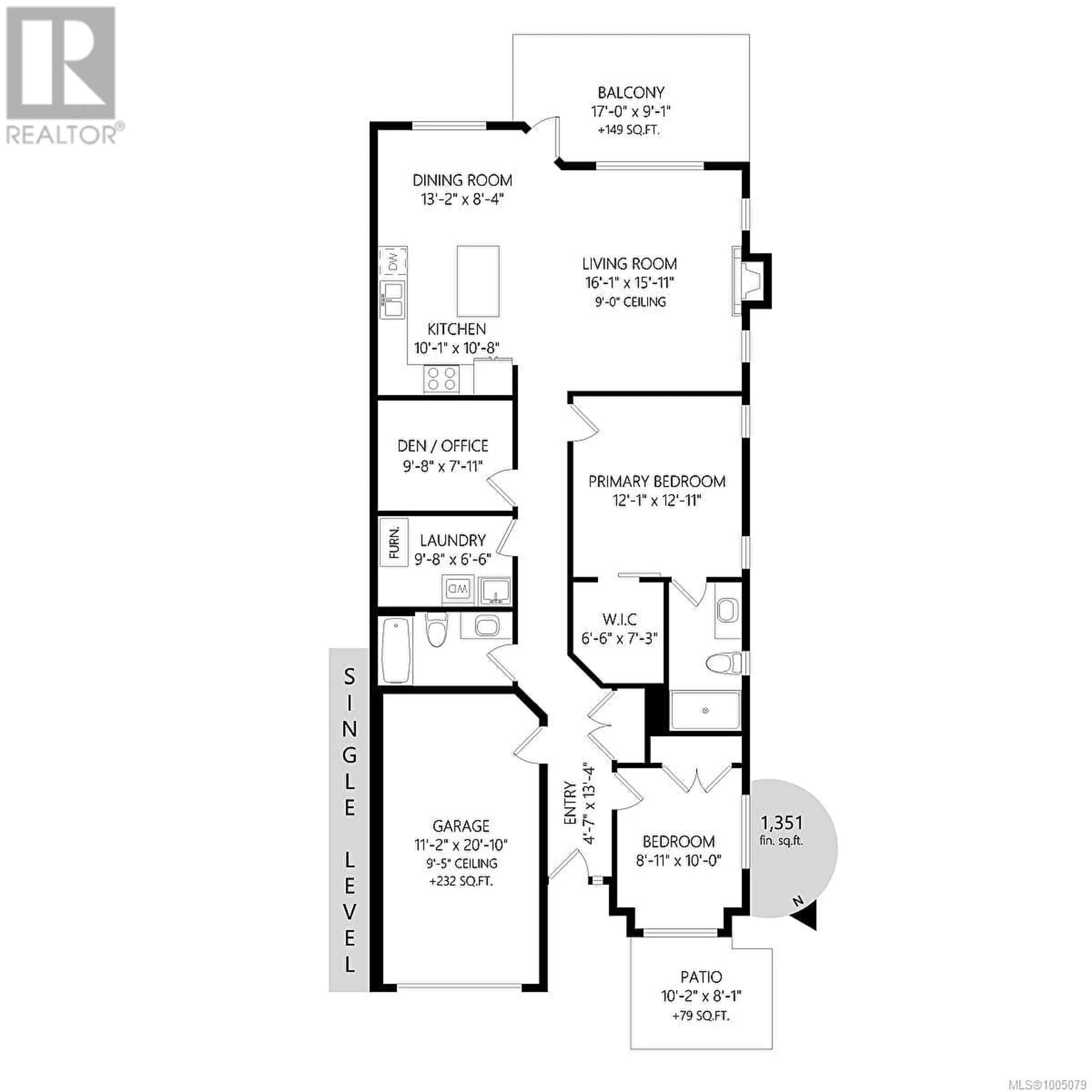 Floor plan for 142 - 1234 VIEWTOP ROAD, Duncan British Columbia V9L0H7