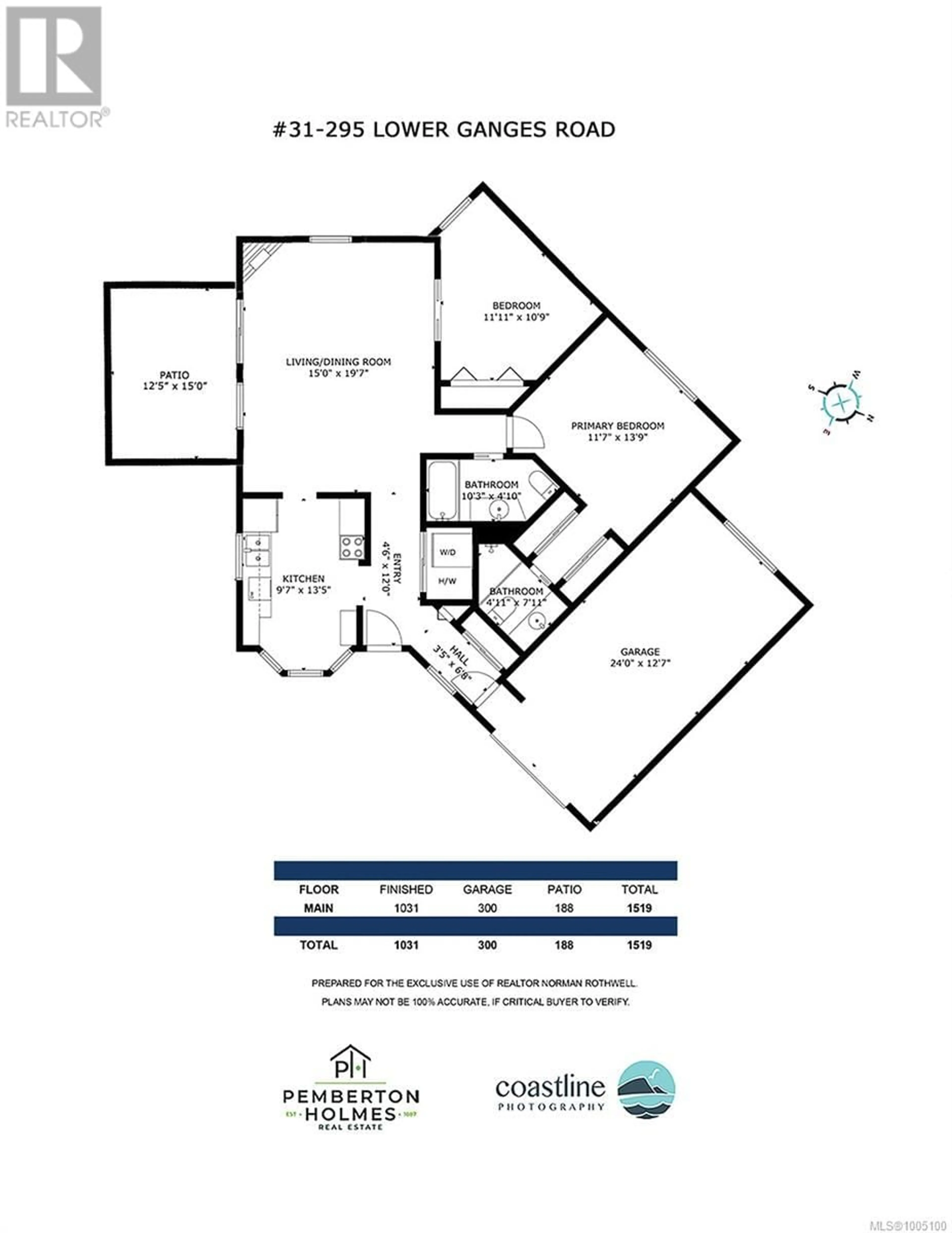 Floor plan for 31 - 295 LOWER GANGES ROAD, Salt Spring British Columbia V8K1T3