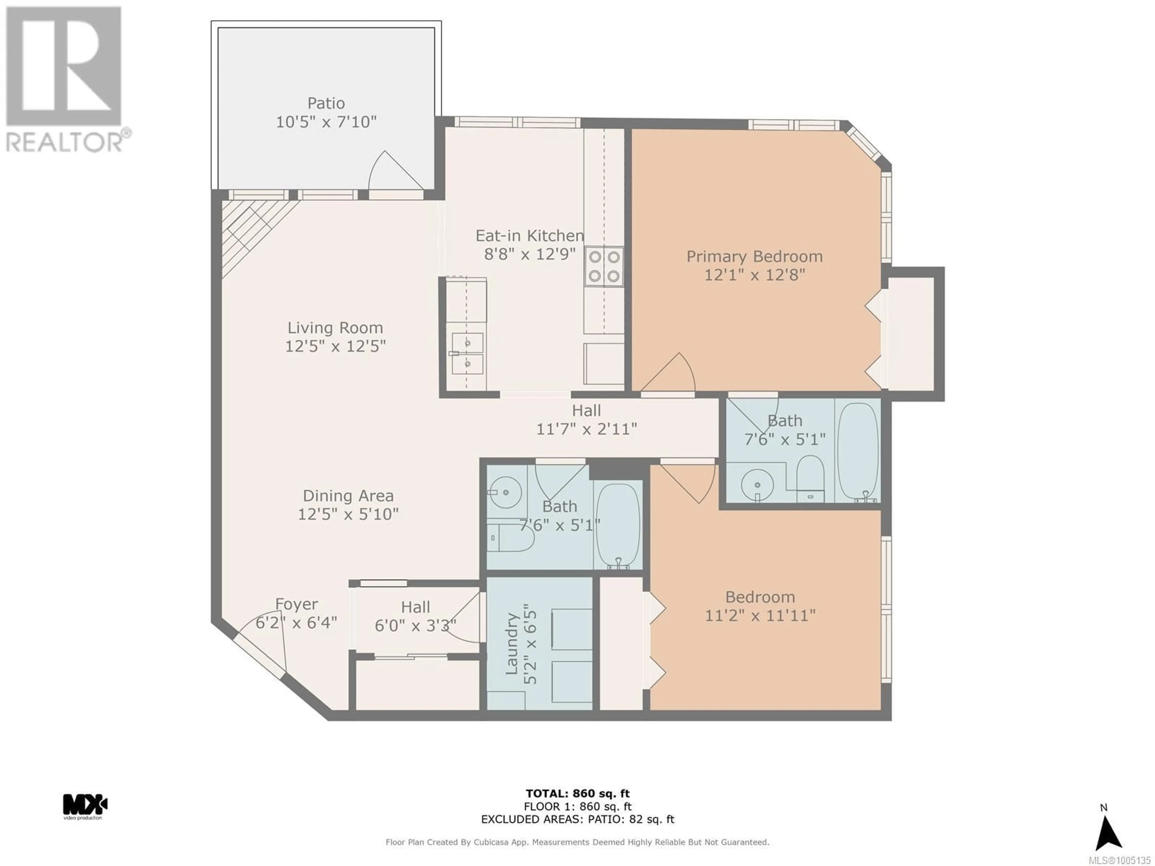 Floor plan for 101 - 1580 CHRISTMAS AVENUE, Saanich British Columbia V8P2X2