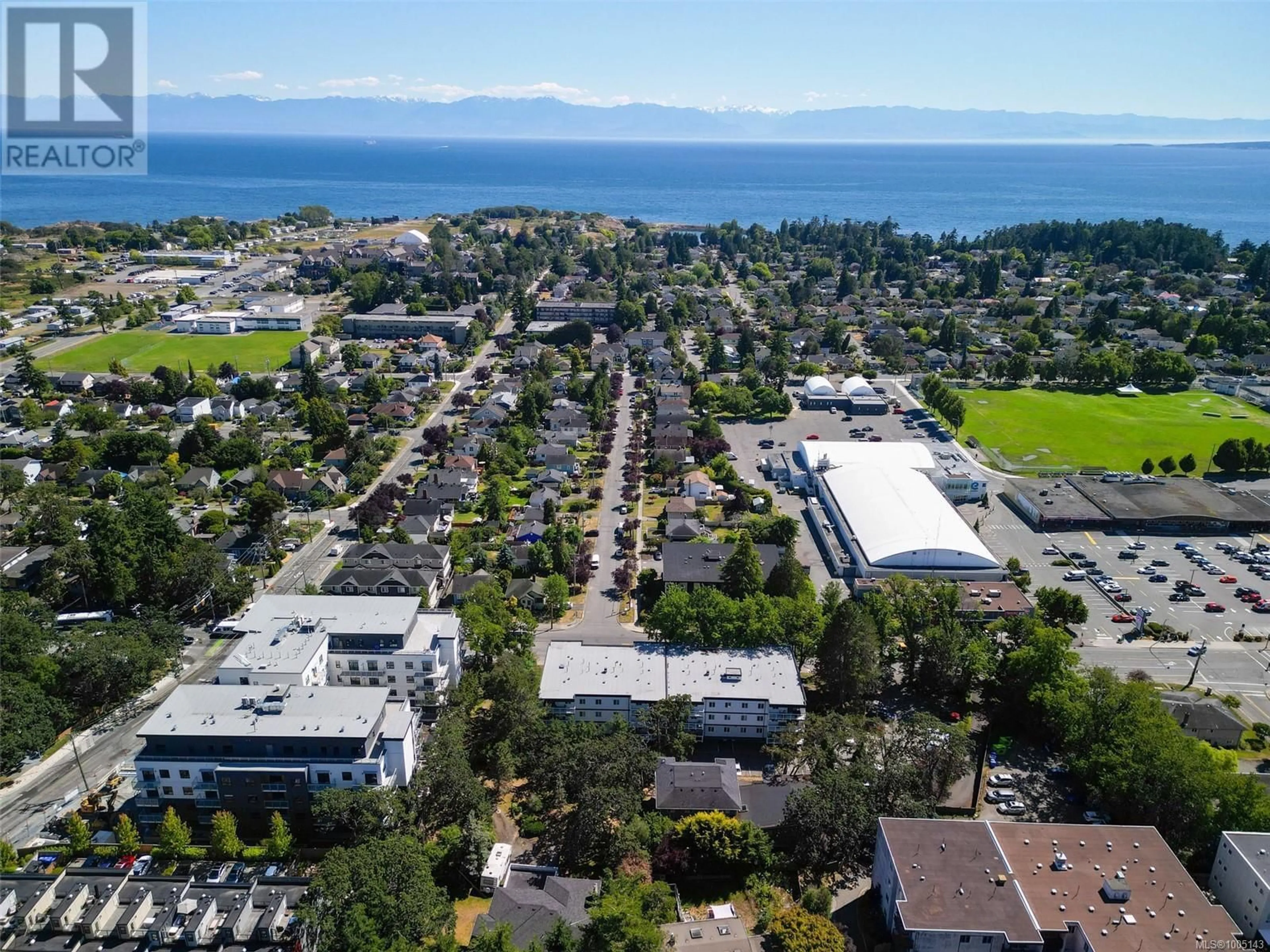 A pic from outside/outdoor area/front of a property/back of a property/a pic from drone, mountain view for 307 - 1124 ESQUIMALT ROAD, Esquimalt British Columbia V9A3N4