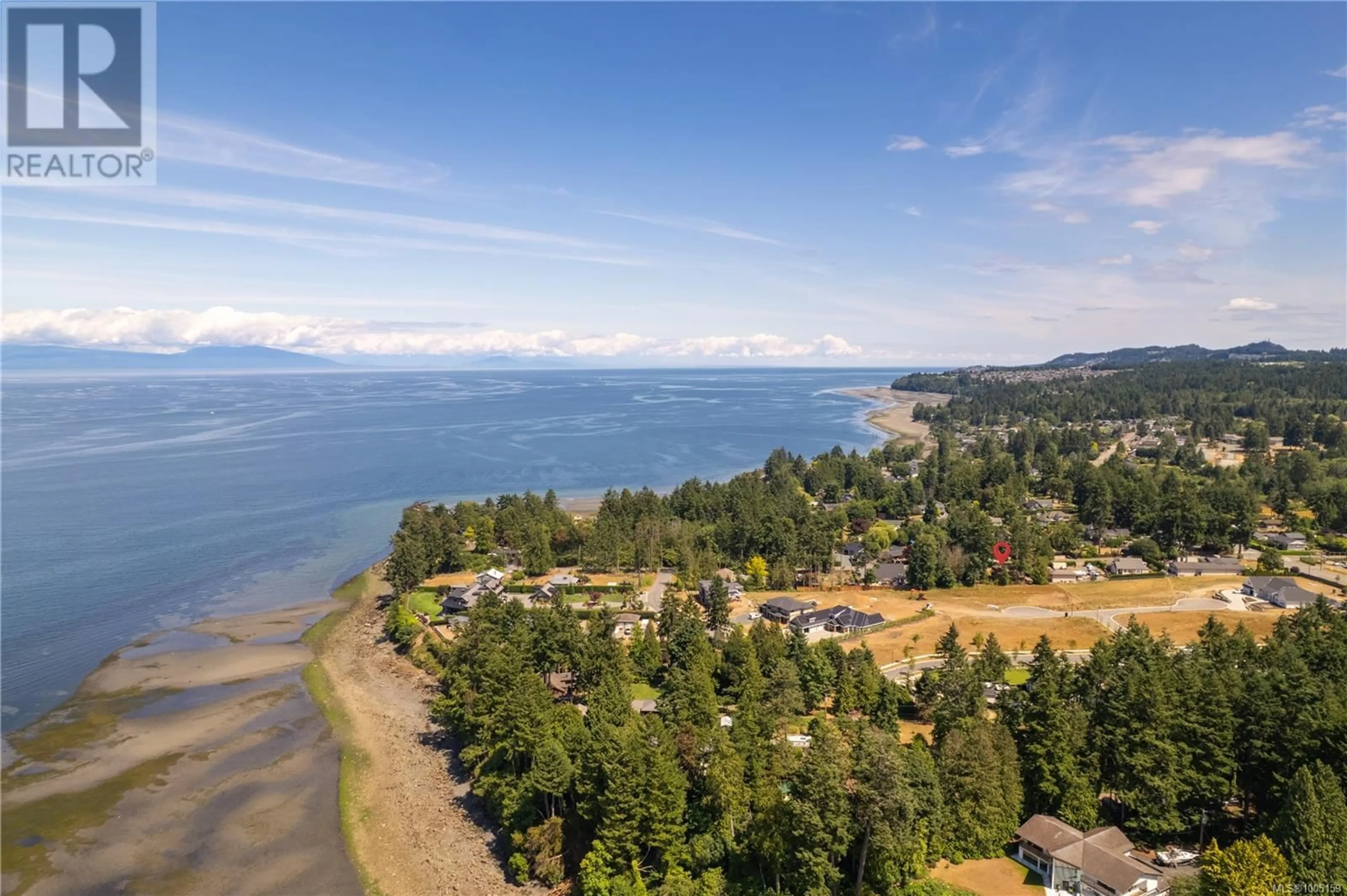 A pic from outside/outdoor area/front of a property/back of a property/a pic from drone, water/lake/river/ocean view for 7115 PETERSON ROAD, Lantzville British Columbia V0R2H0