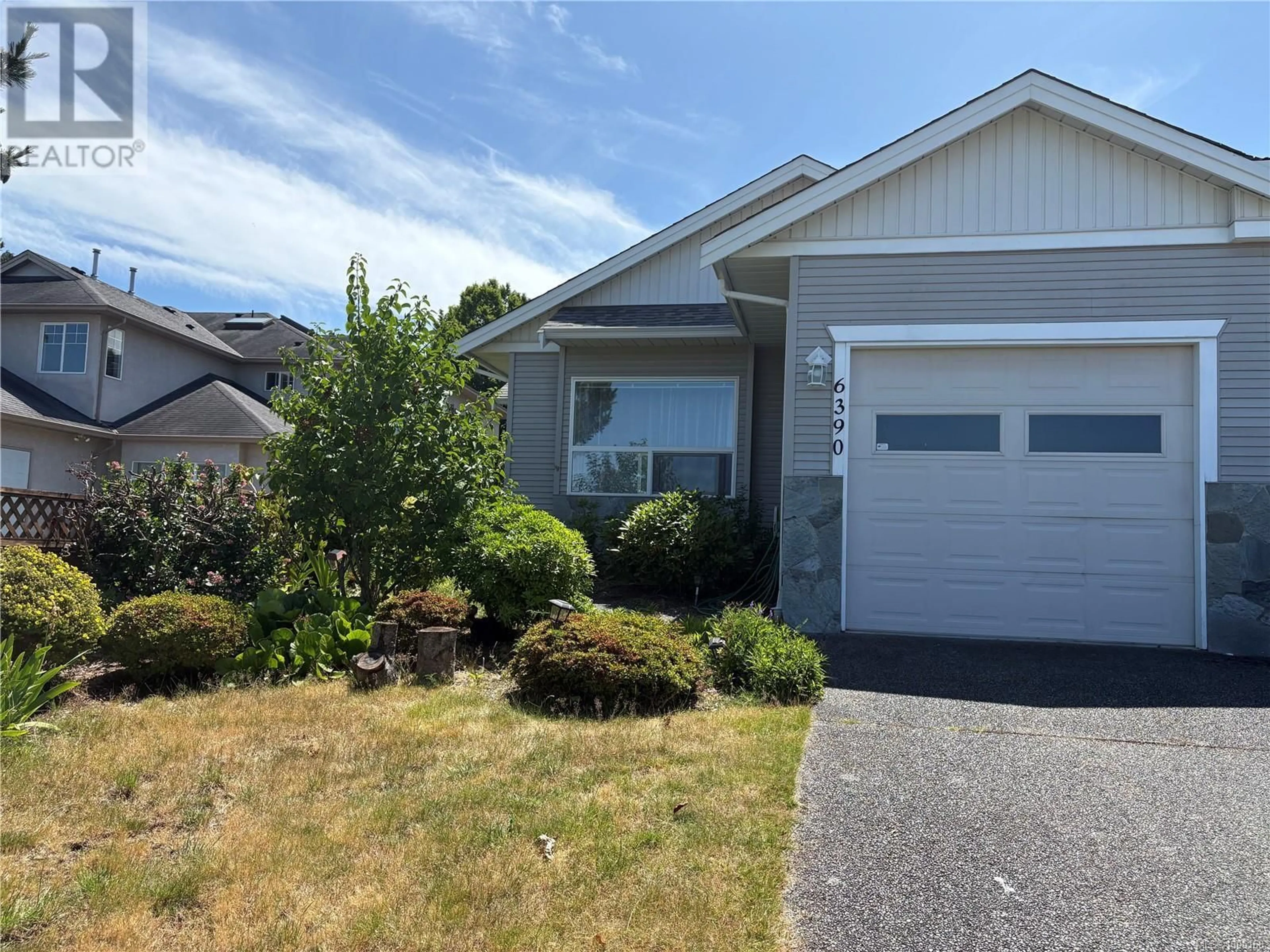 Home with vinyl exterior material, street for 6390 LASALLE ROAD, Nanaimo British Columbia V9V1N6