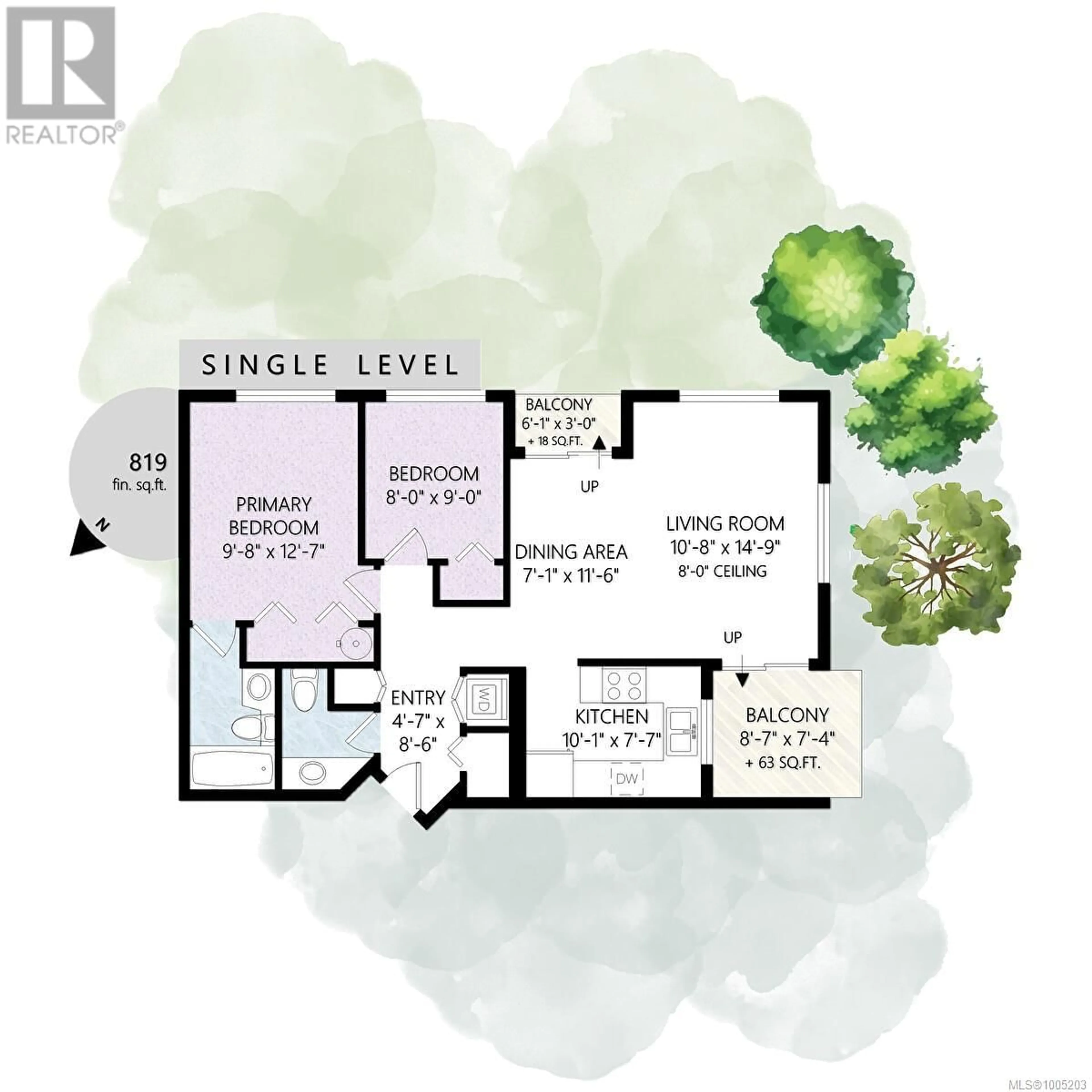 Floor plan for 207 - 3460 QUADRA STREET, Saanich British Columbia V8X1G6