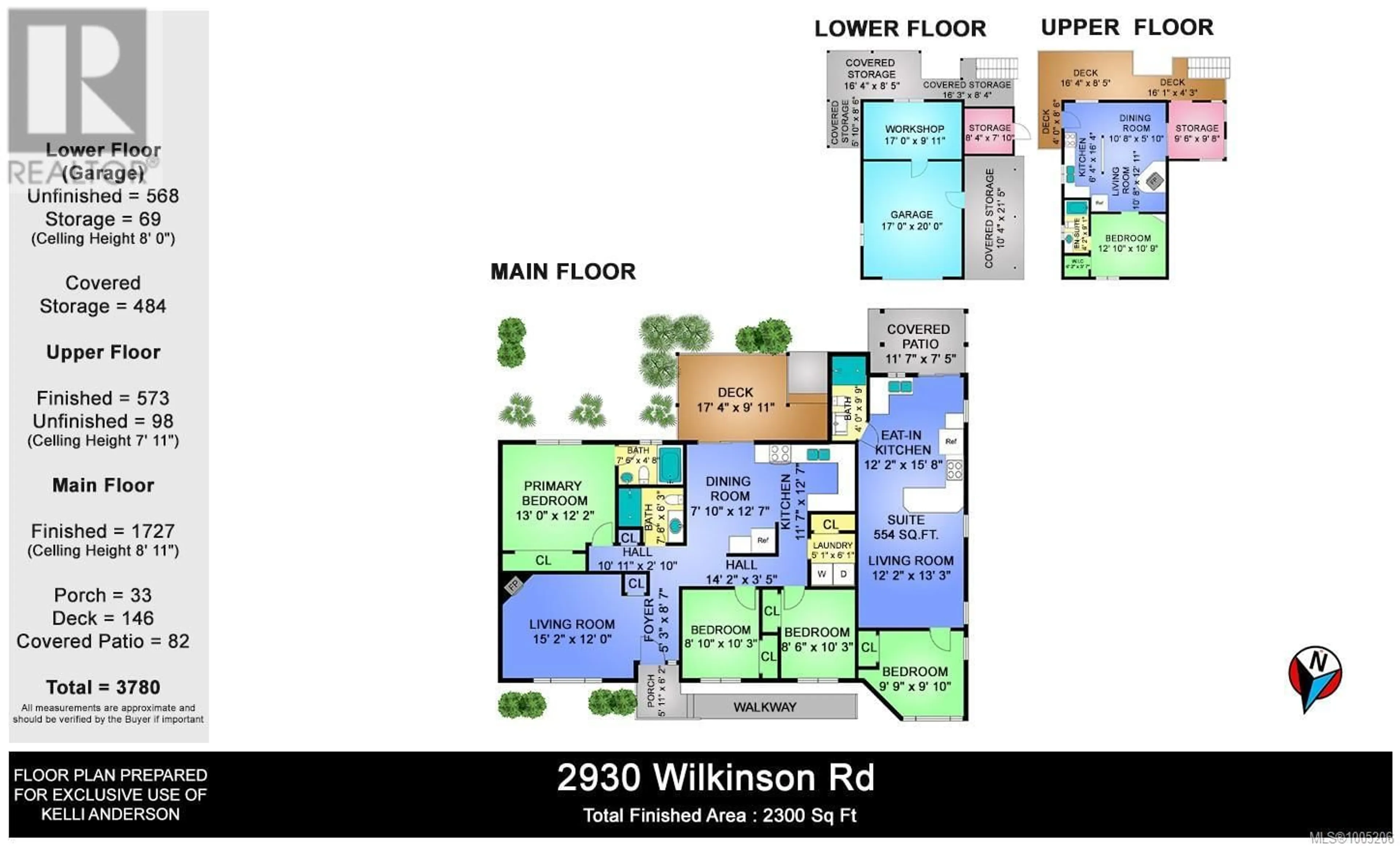 Floor plan for 2960 DEERWOOD PLACE, Mill Bay British Columbia V0R2P2