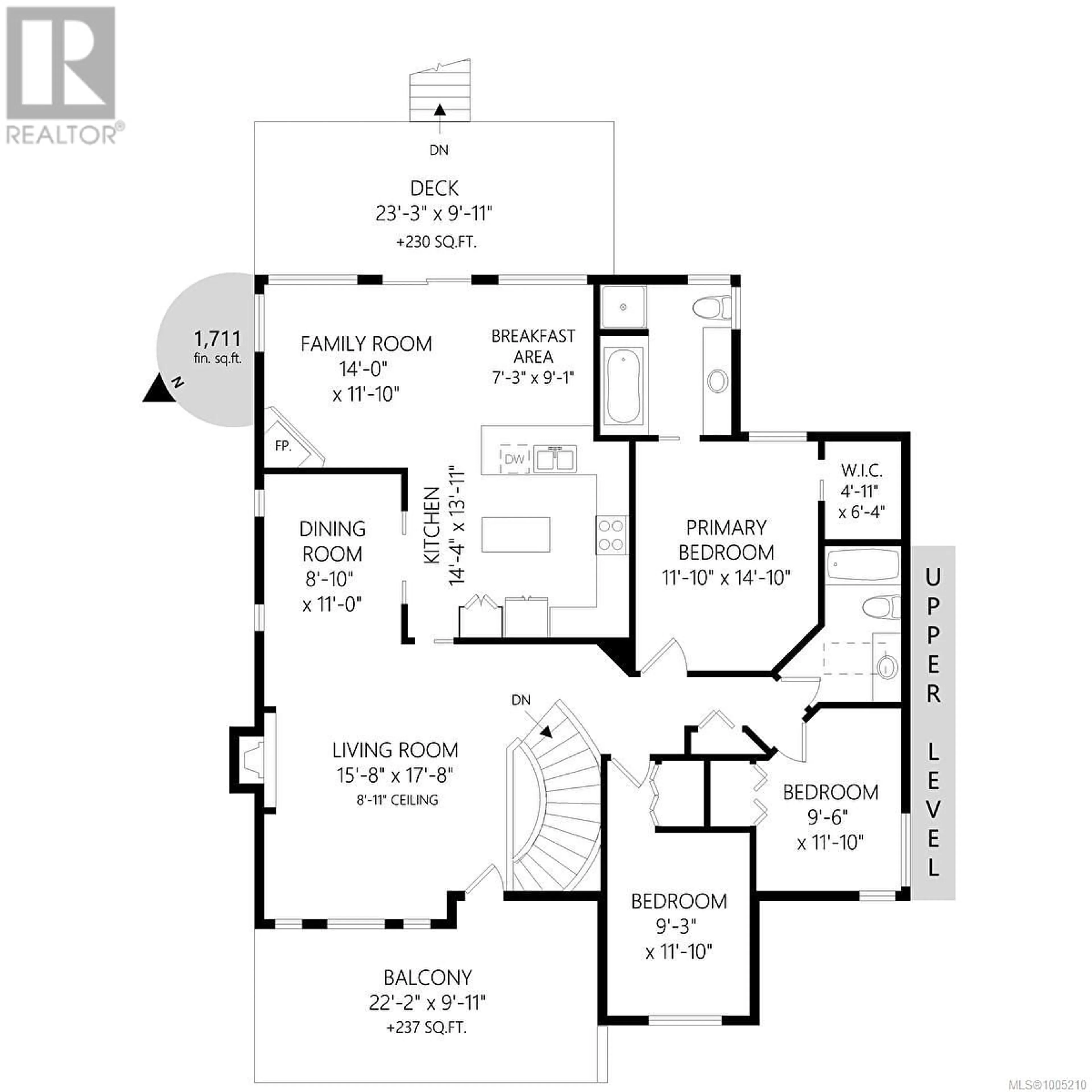Floor plan for 606 STEVENS PLACE, Ladysmith British Columbia V9G2C6