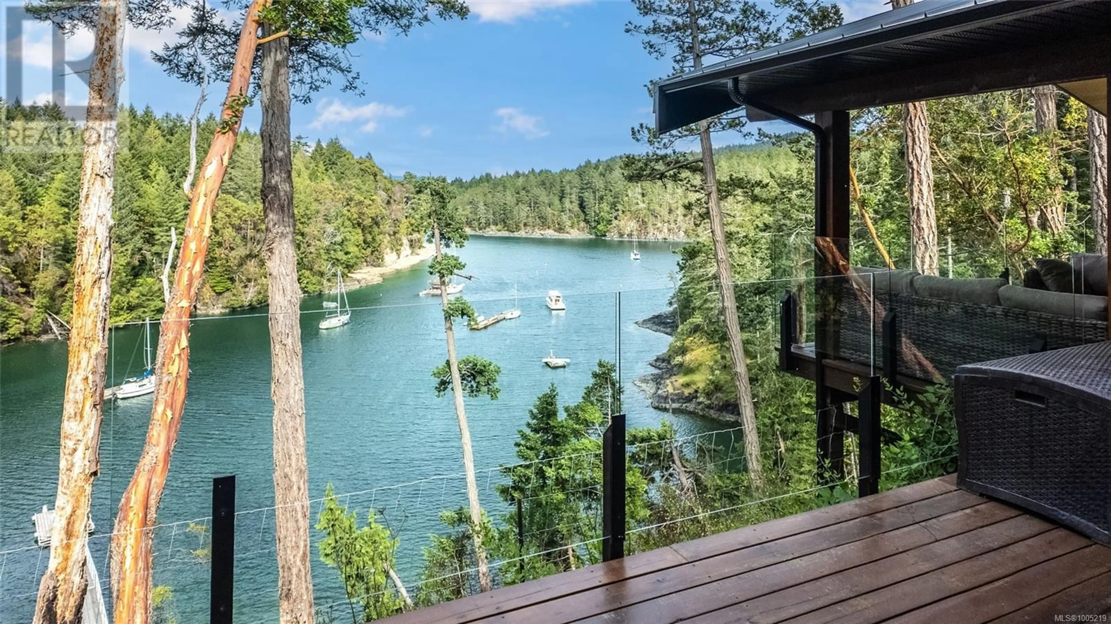 Patio, water/lake/river/ocean view for 62 SPRING BAY ROAD, Lasqueti Island British Columbia V0R2J0