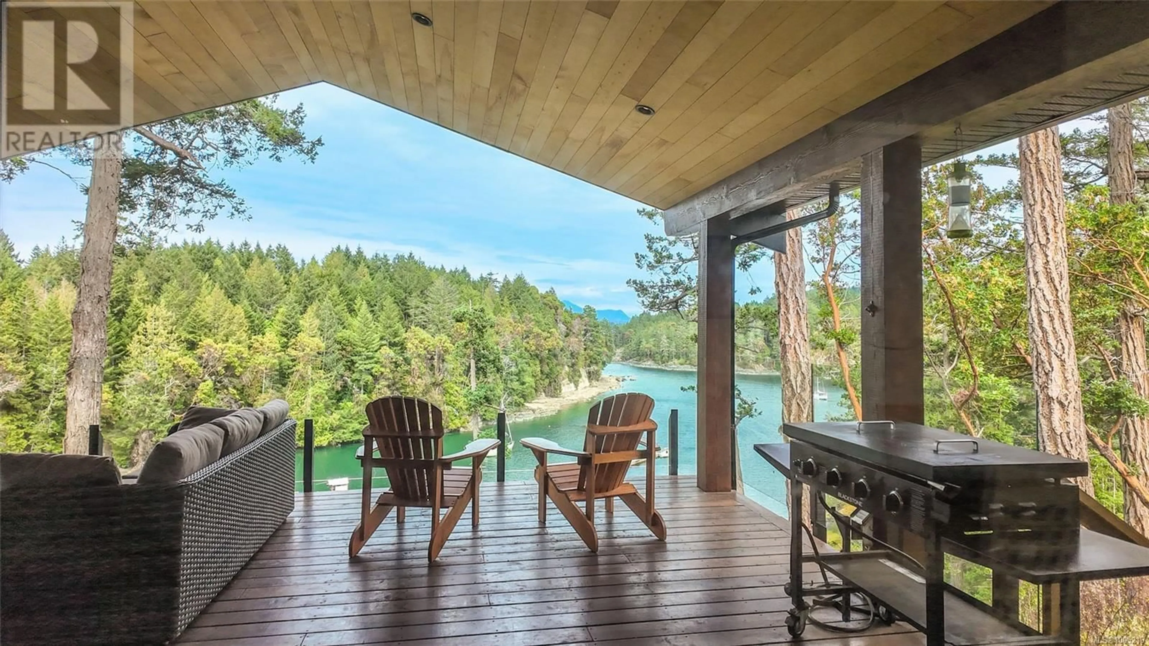 Patio, water/lake/river/ocean view for 62 SPRING BAY ROAD, Lasqueti Island British Columbia V0R2J0