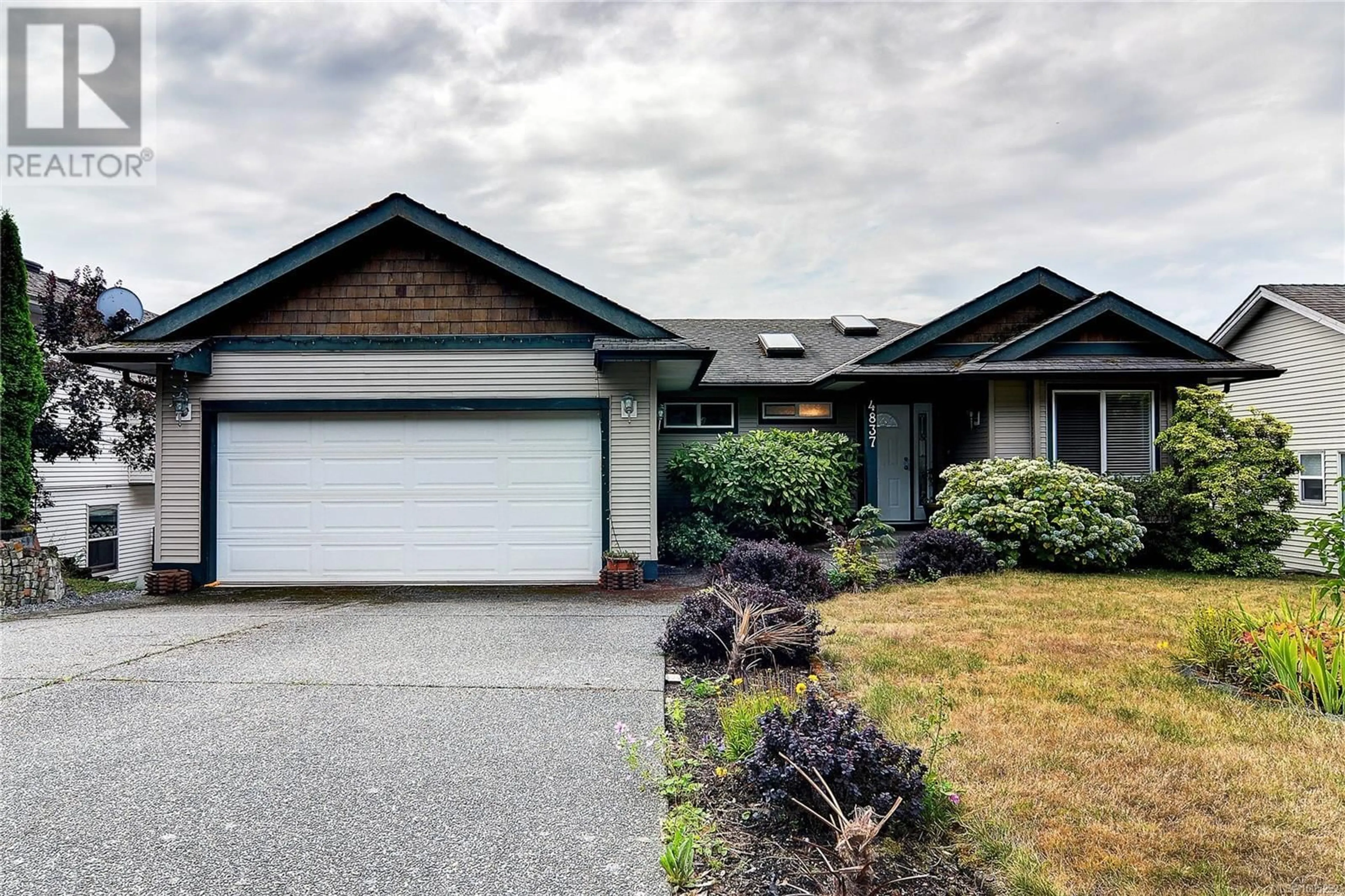 Home with vinyl exterior material, street for 4837 FAIRBROOK CRESCENT, Nanaimo British Columbia V9T6M6