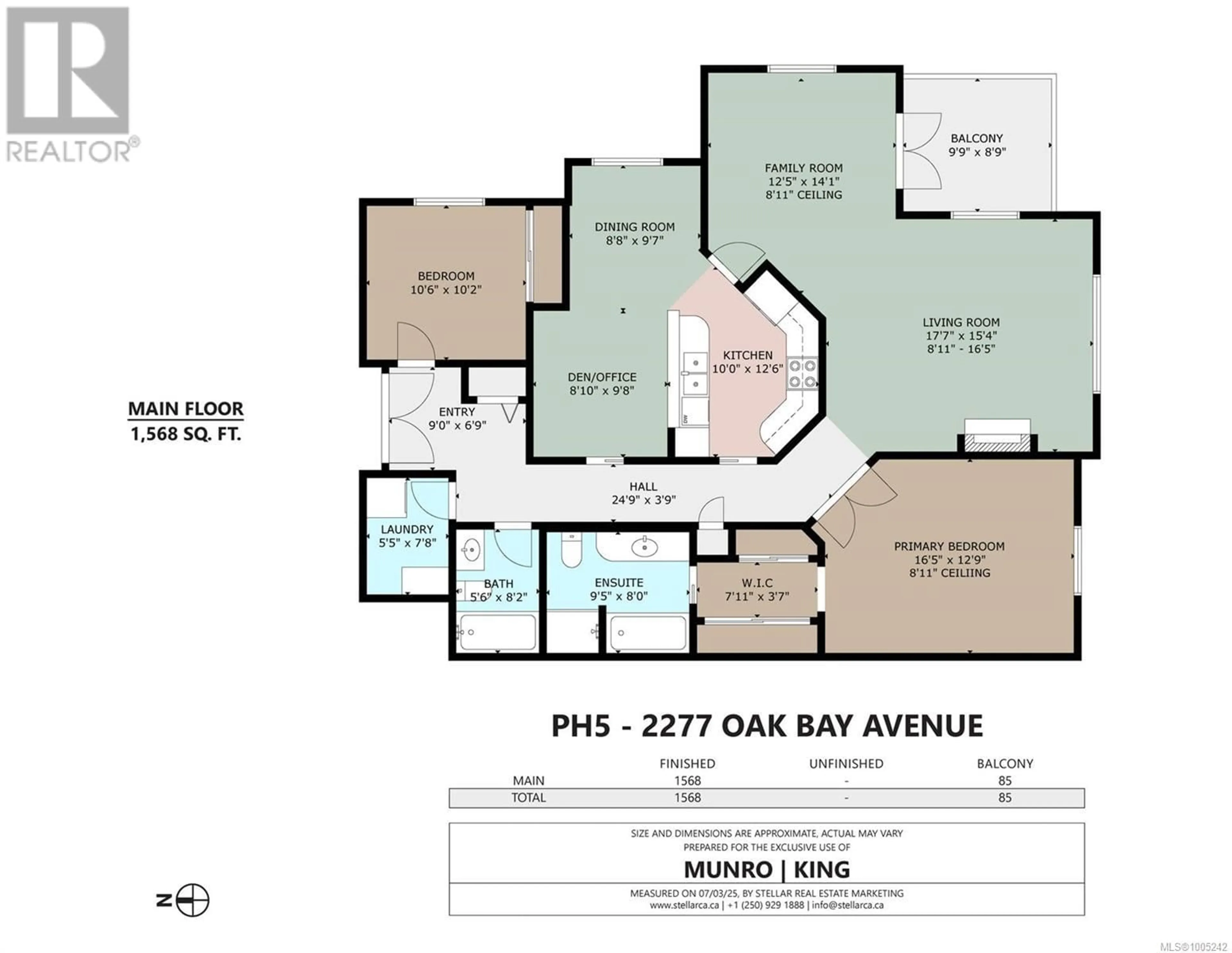 Floor plan for PH5 - 2277 OAK BAY AVENUE, Oak Bay British Columbia V8R1G6