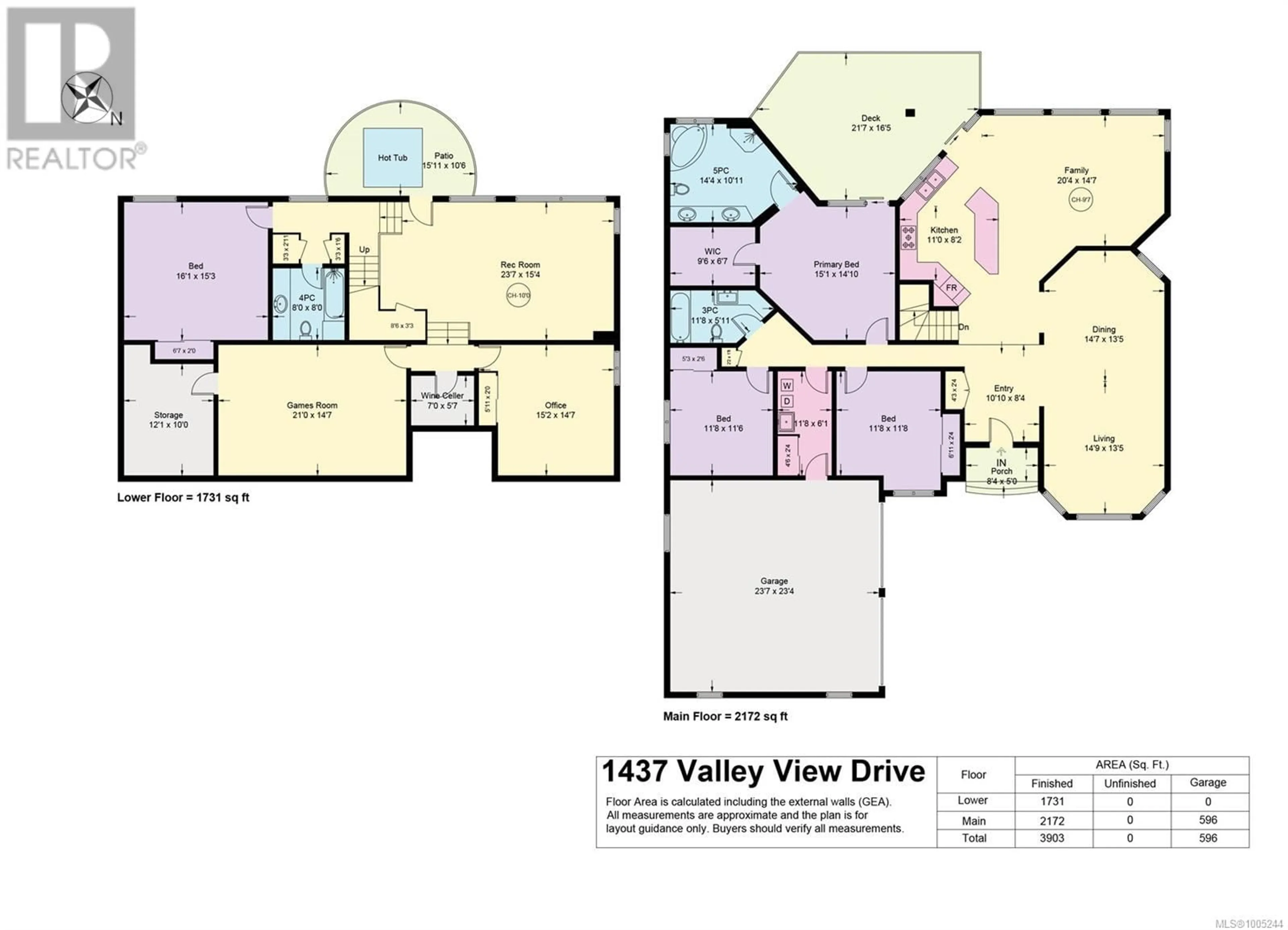 Floor plan for 1437 VALLEY VIEW DRIVE, Courtenay British Columbia V9N8T3